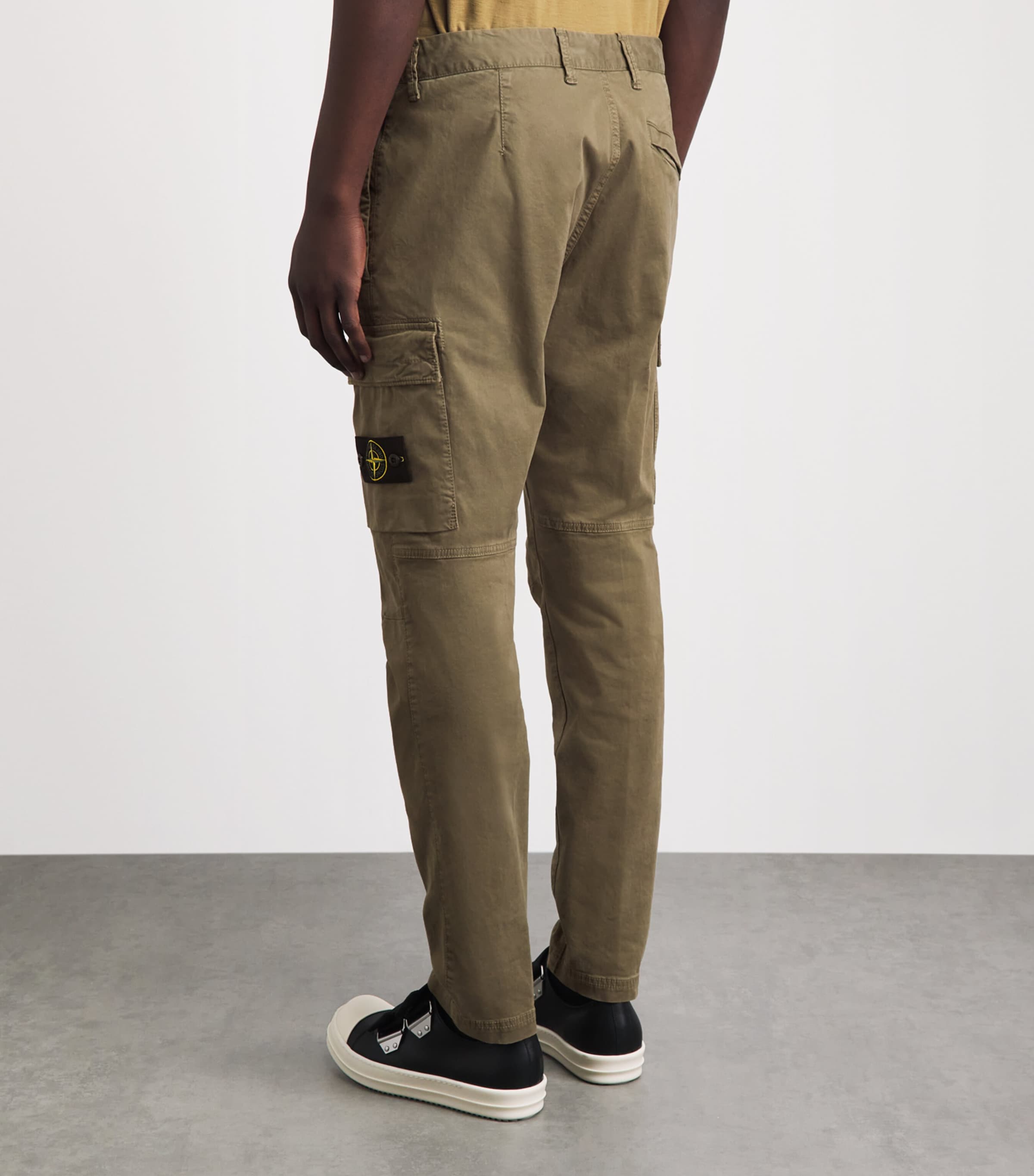 Stone Island Mens Stretch Organic Cotton Cargo Trousers Image 5
