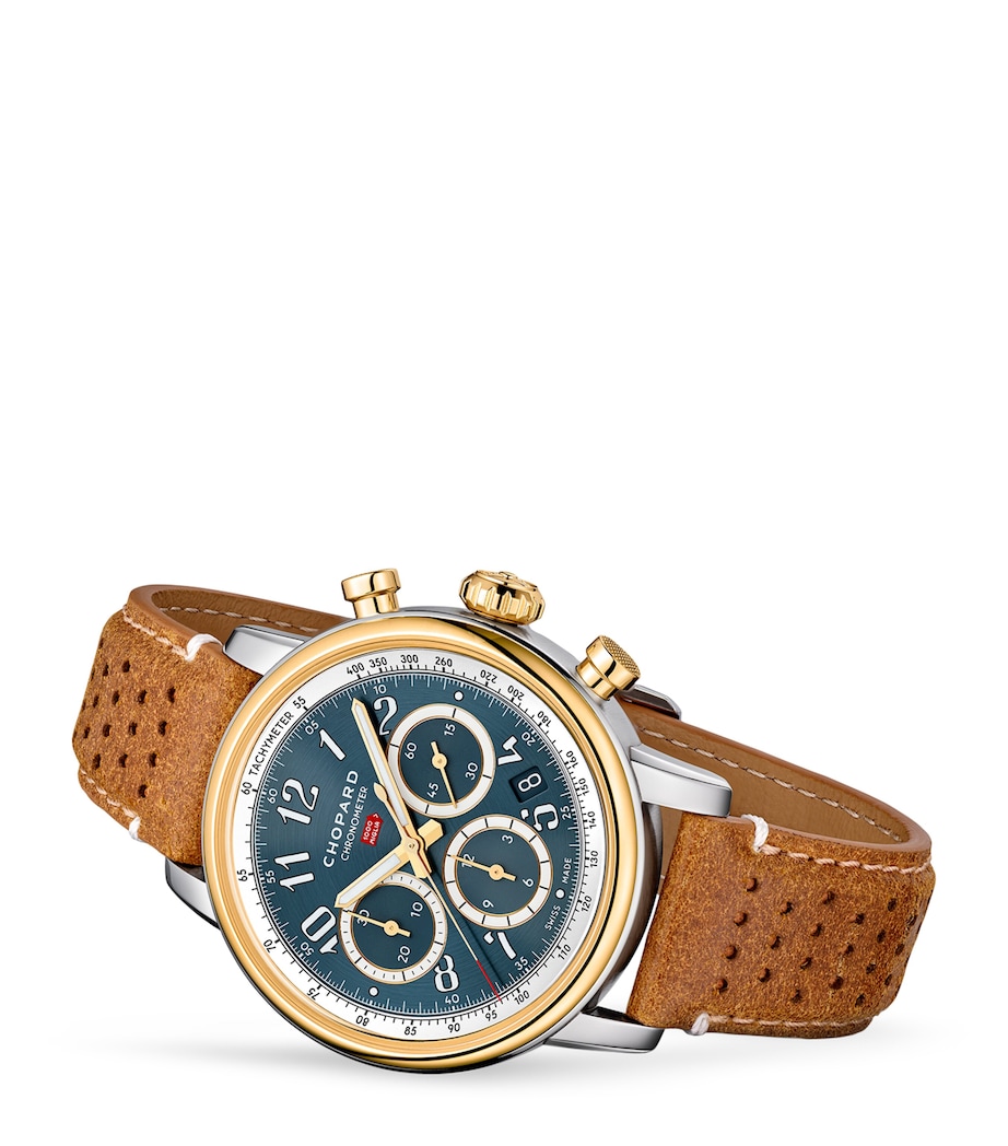 Yellow Gold and Lucent Steel Mille Miglia Chronograph Watch 40.5mm YELLOW GOLD/STAINLES Image 4