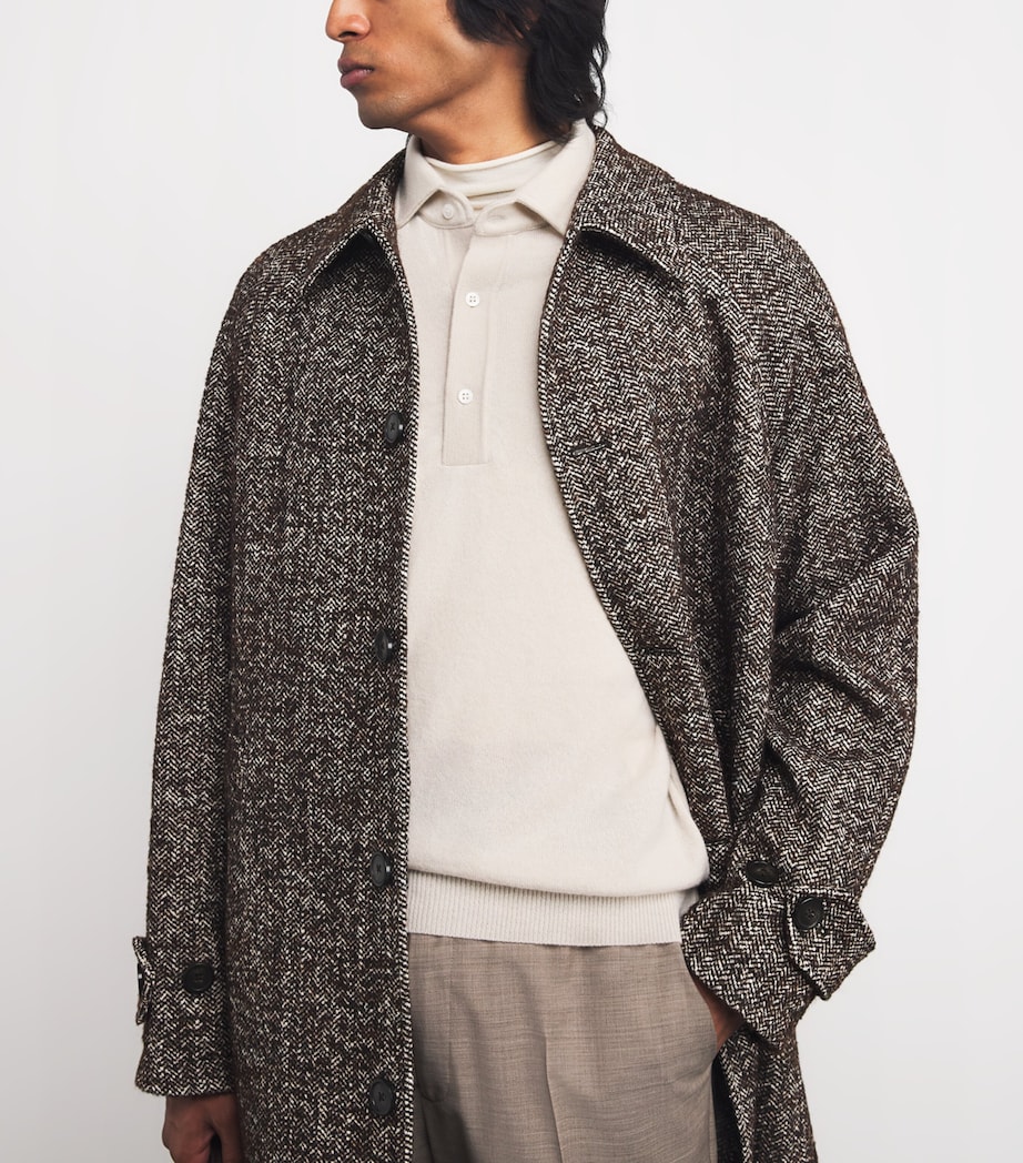 Cashmere Long-Sleeve Polo Shirt 120 Image 6