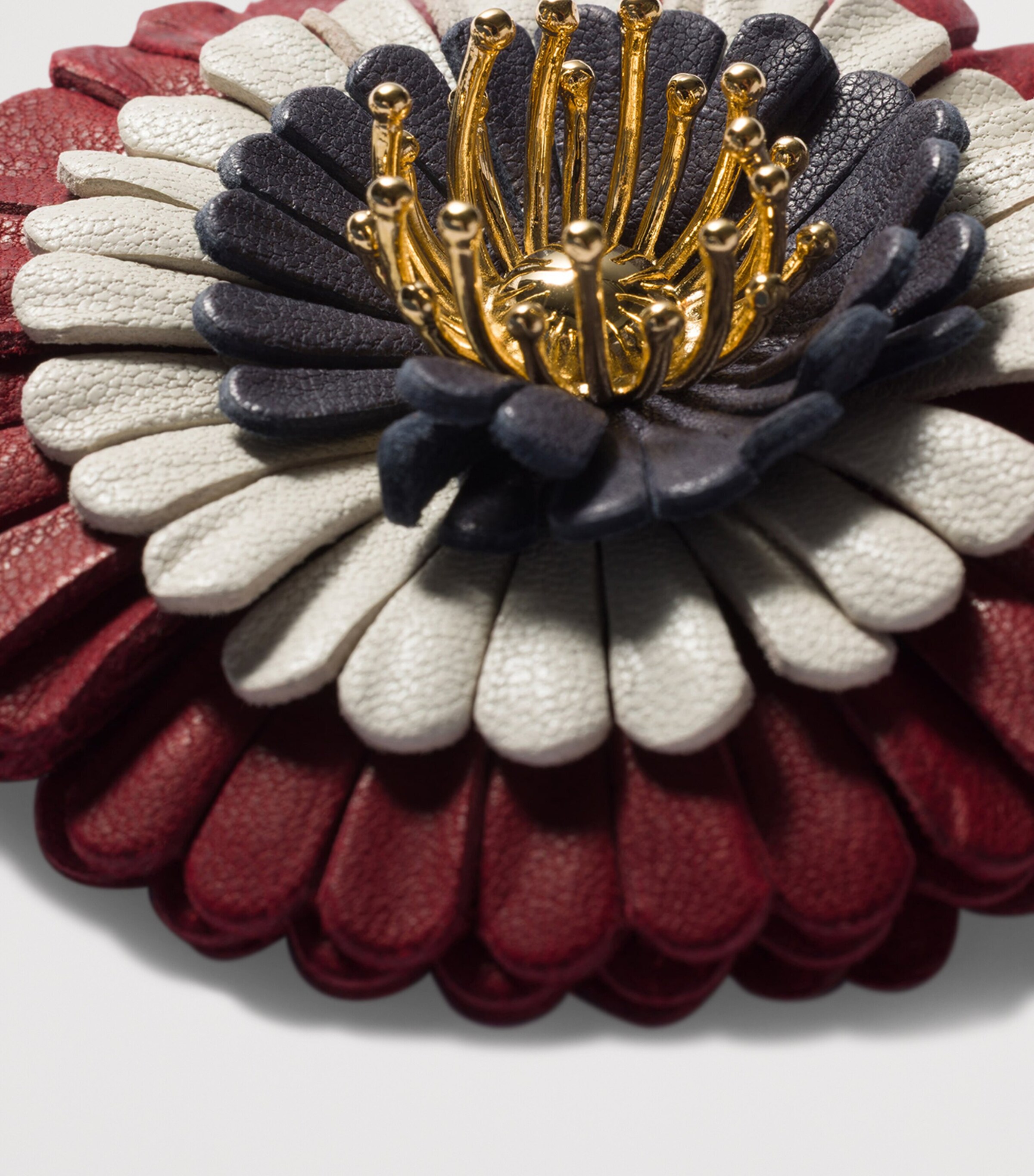 Miu Miu Leather Floral Bag Charm Image 2