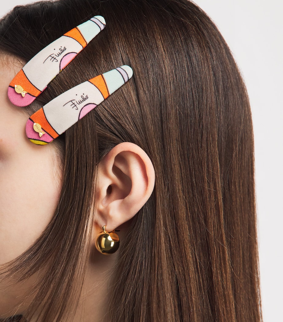 PUCCI Printed Hair Clips (Set of 2) Image 2