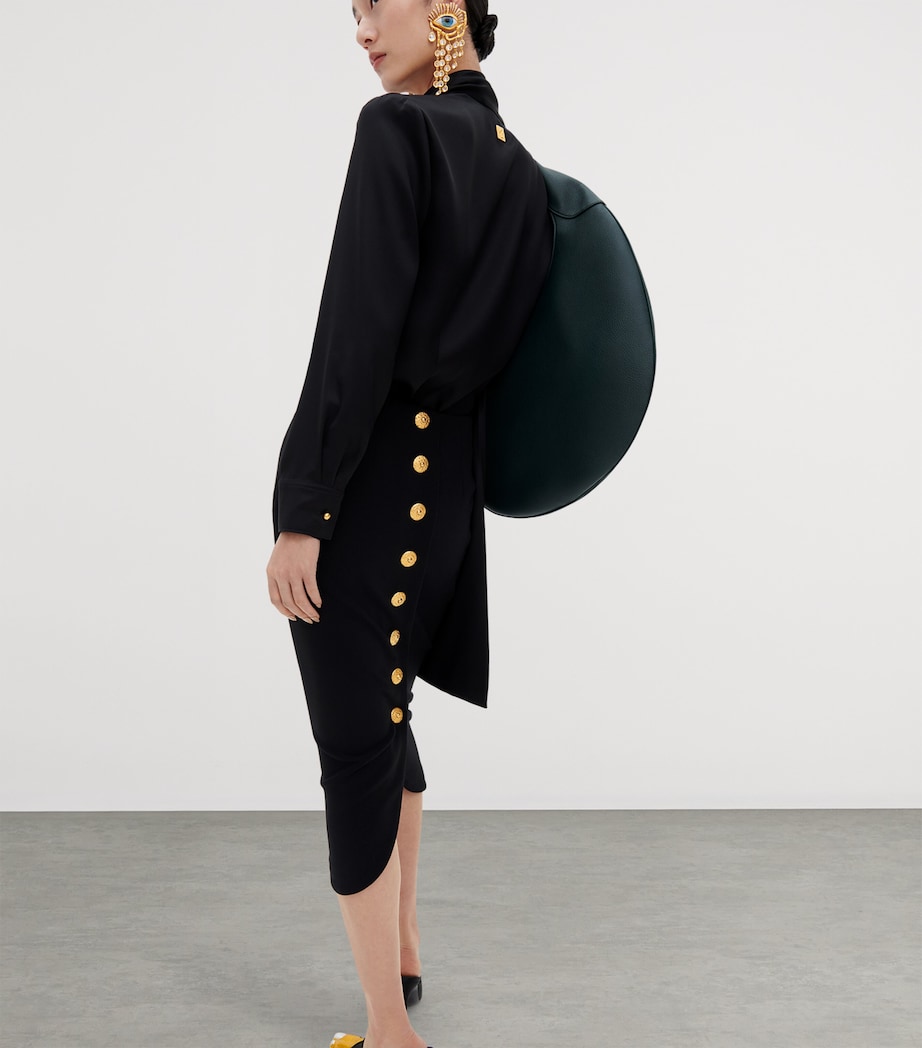 Schiaparelli Gaze Pendant Drop Earrings Or/strasse Image 3