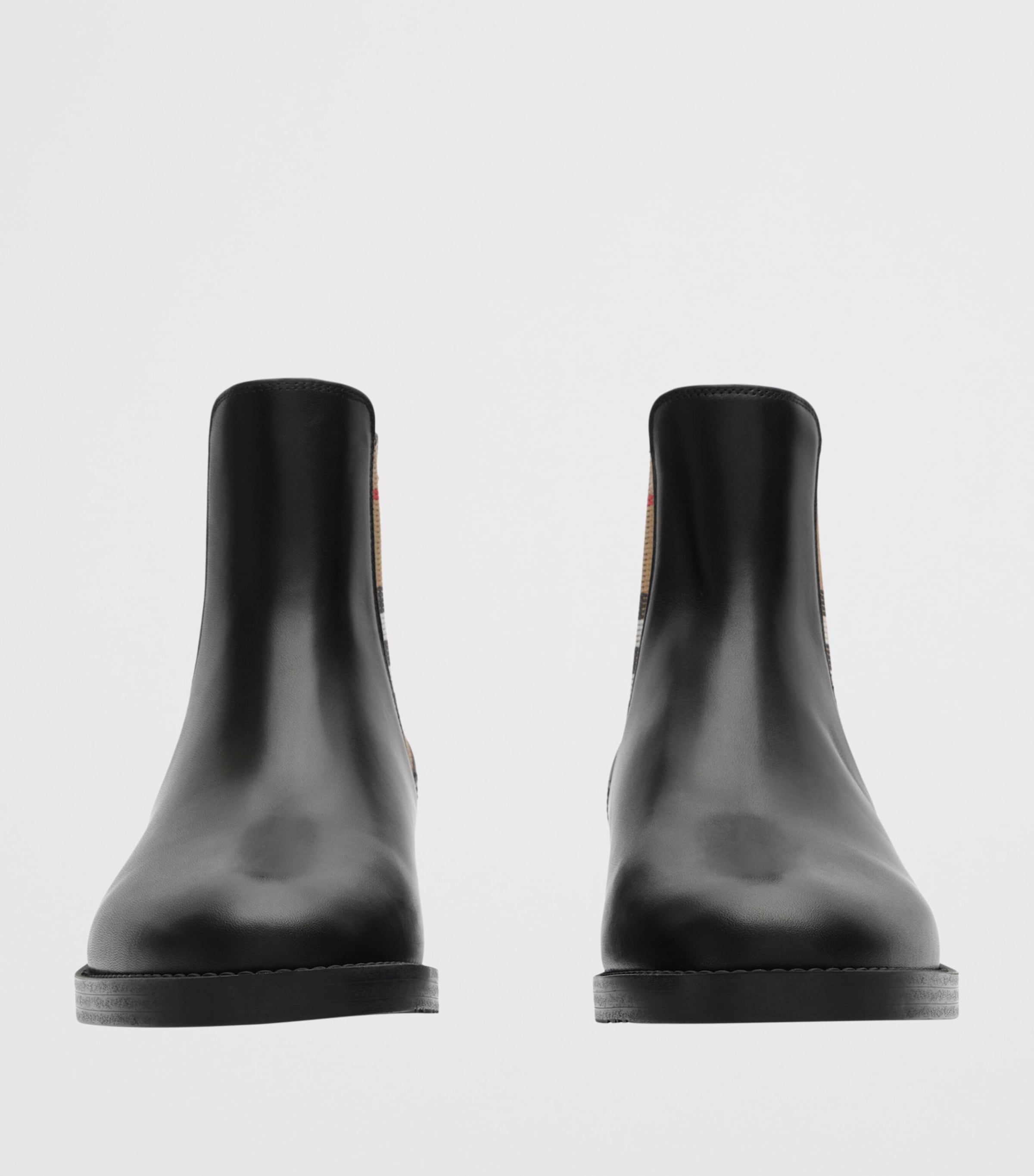 Burberry Leather Hampstead Chelsea Boots Black Image 2