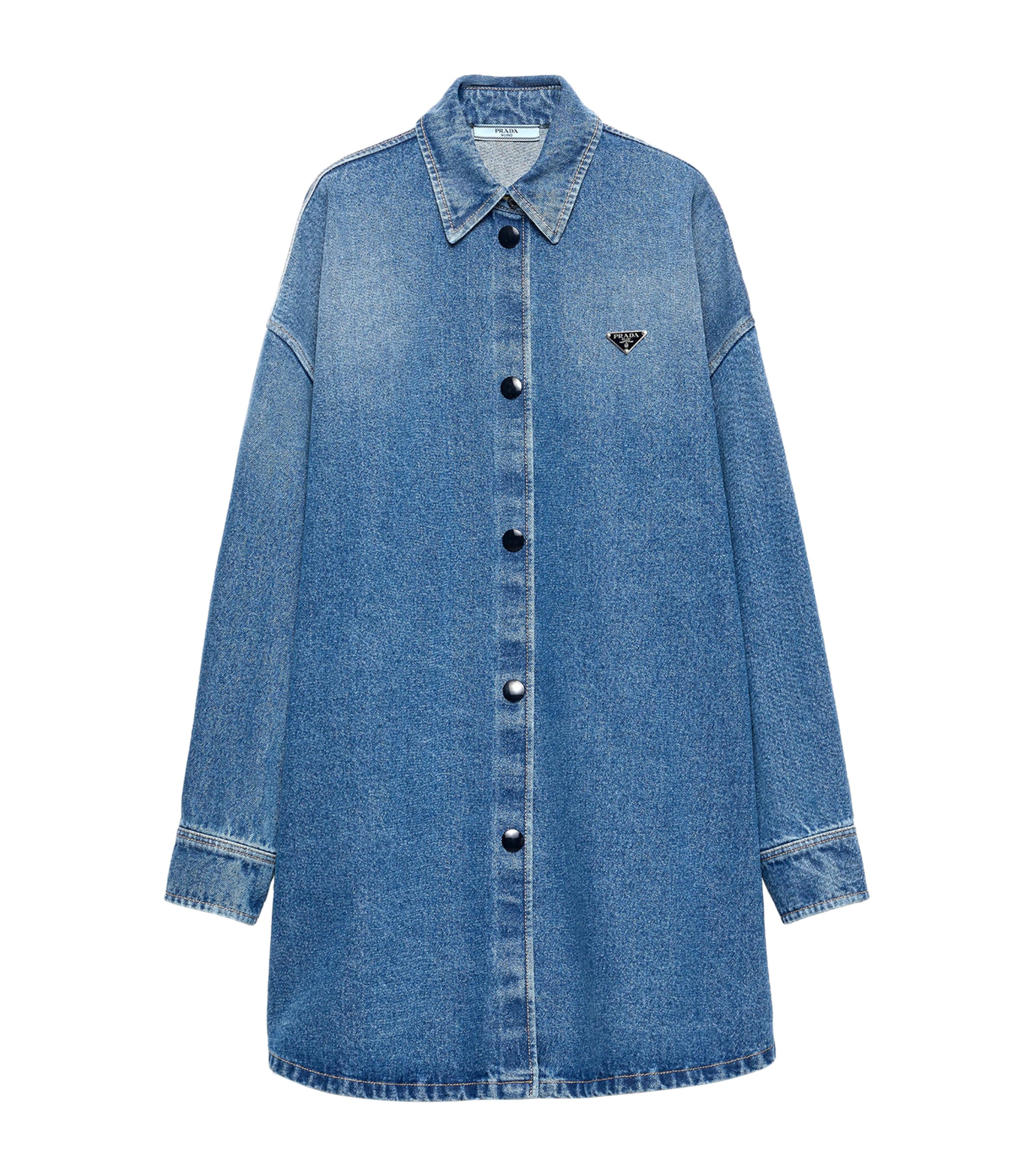 Denim Oversized Shirt F0V3N Image 1