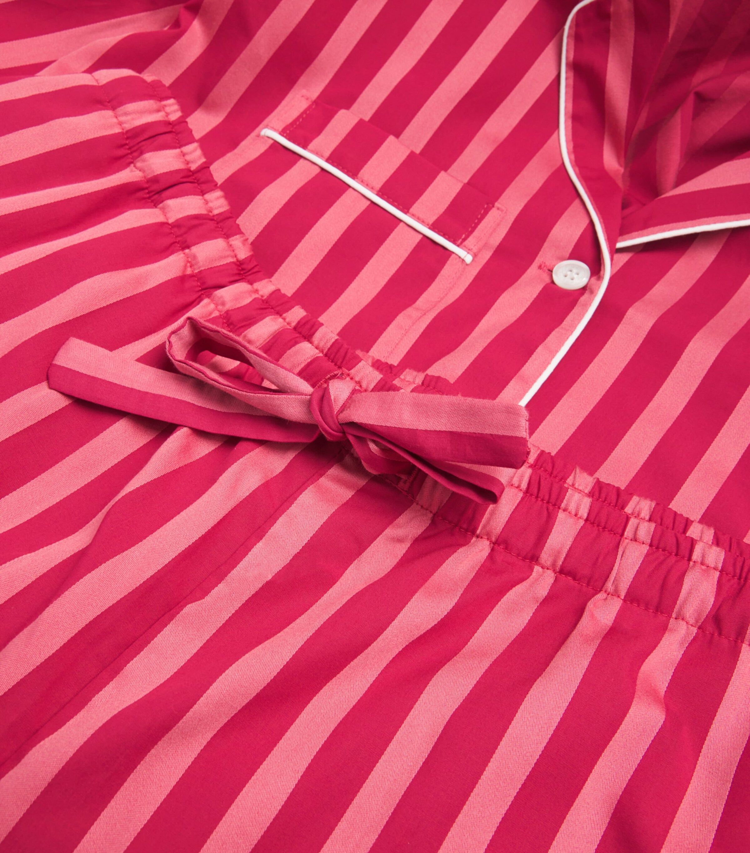 Cotton Stripe Pyjama Set PINK Image 5