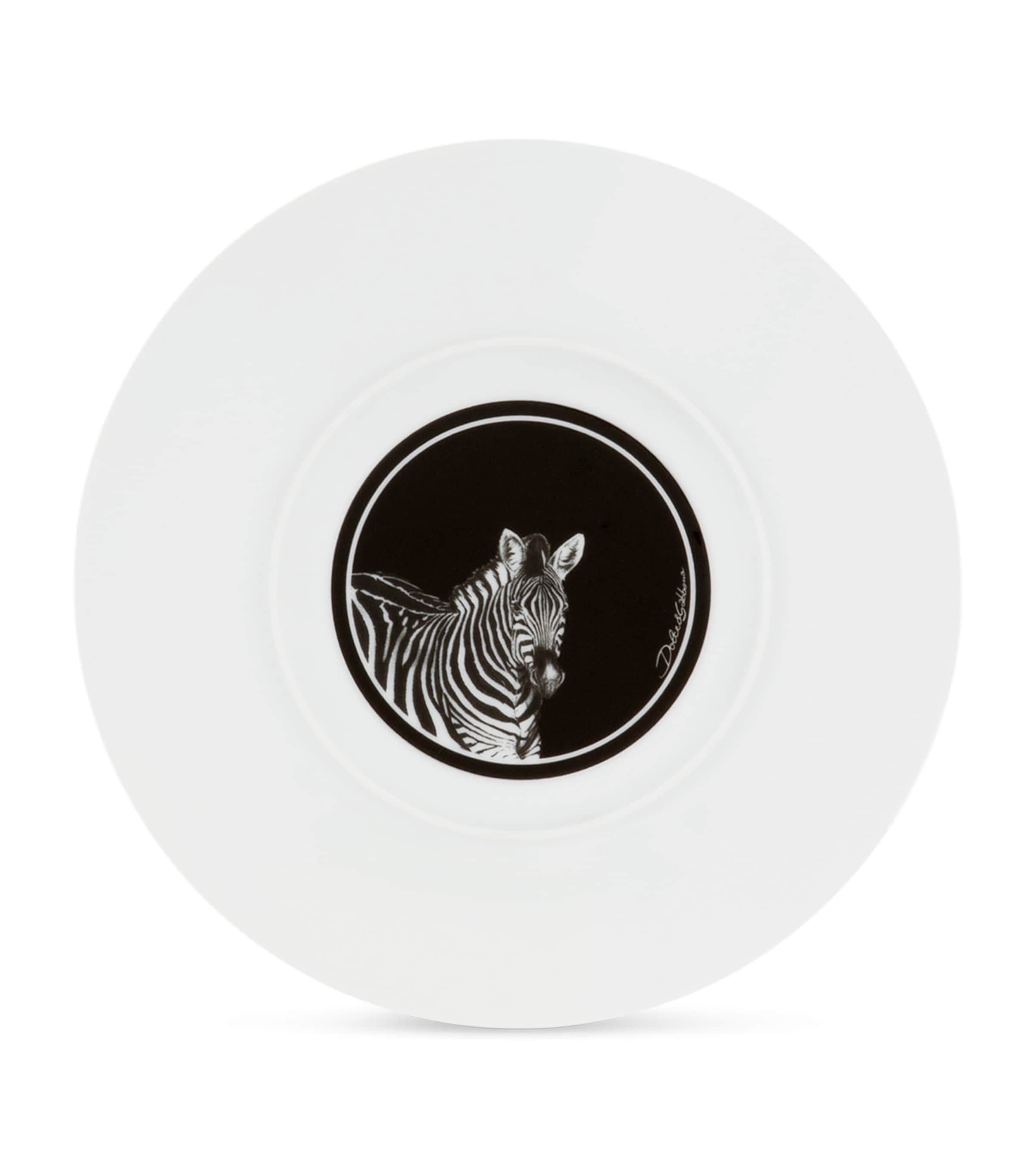 Porcelain Zebra Charger Plate (31cm) UZ003 ZEBRA Image 2