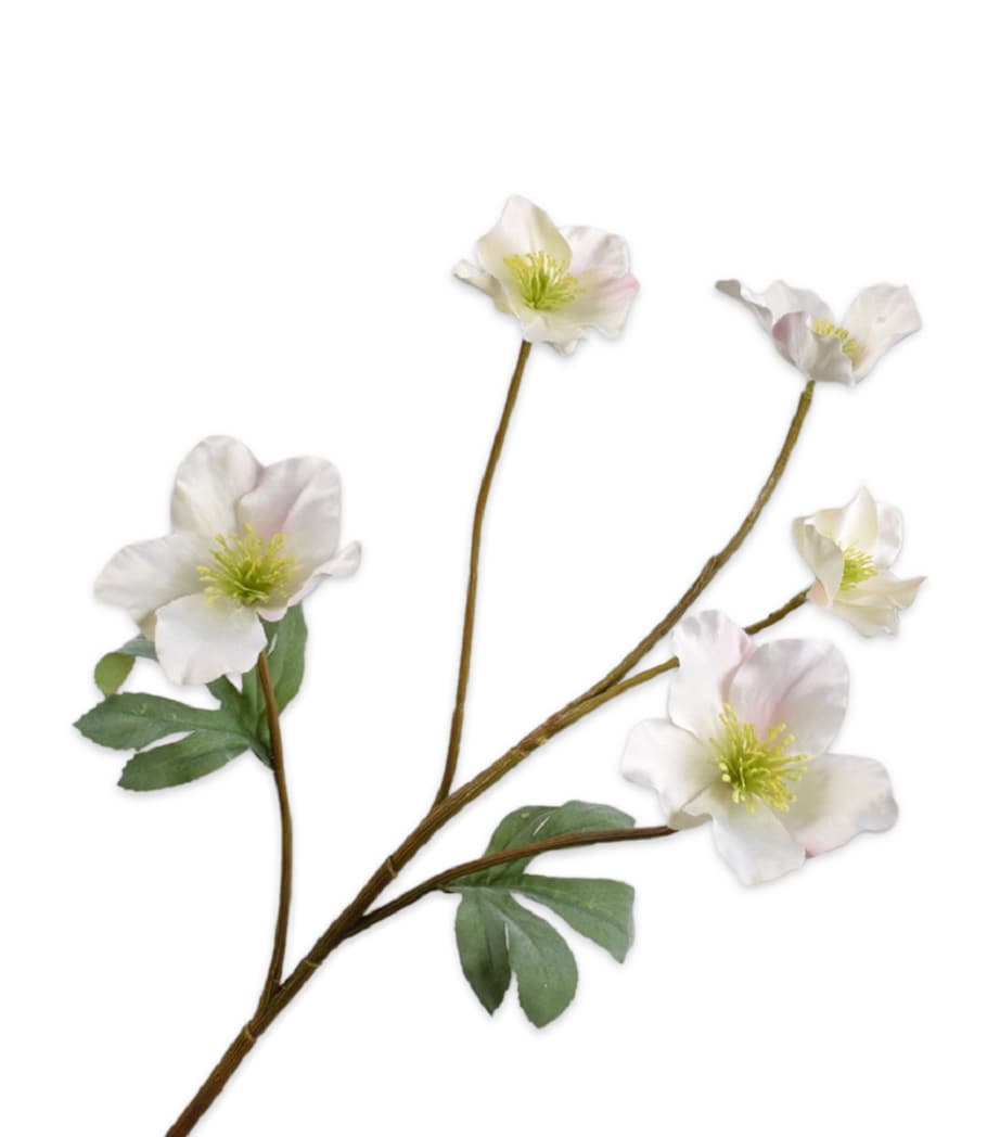 Silk-Ka Artificial Helleborus Flower Yellow Image 1