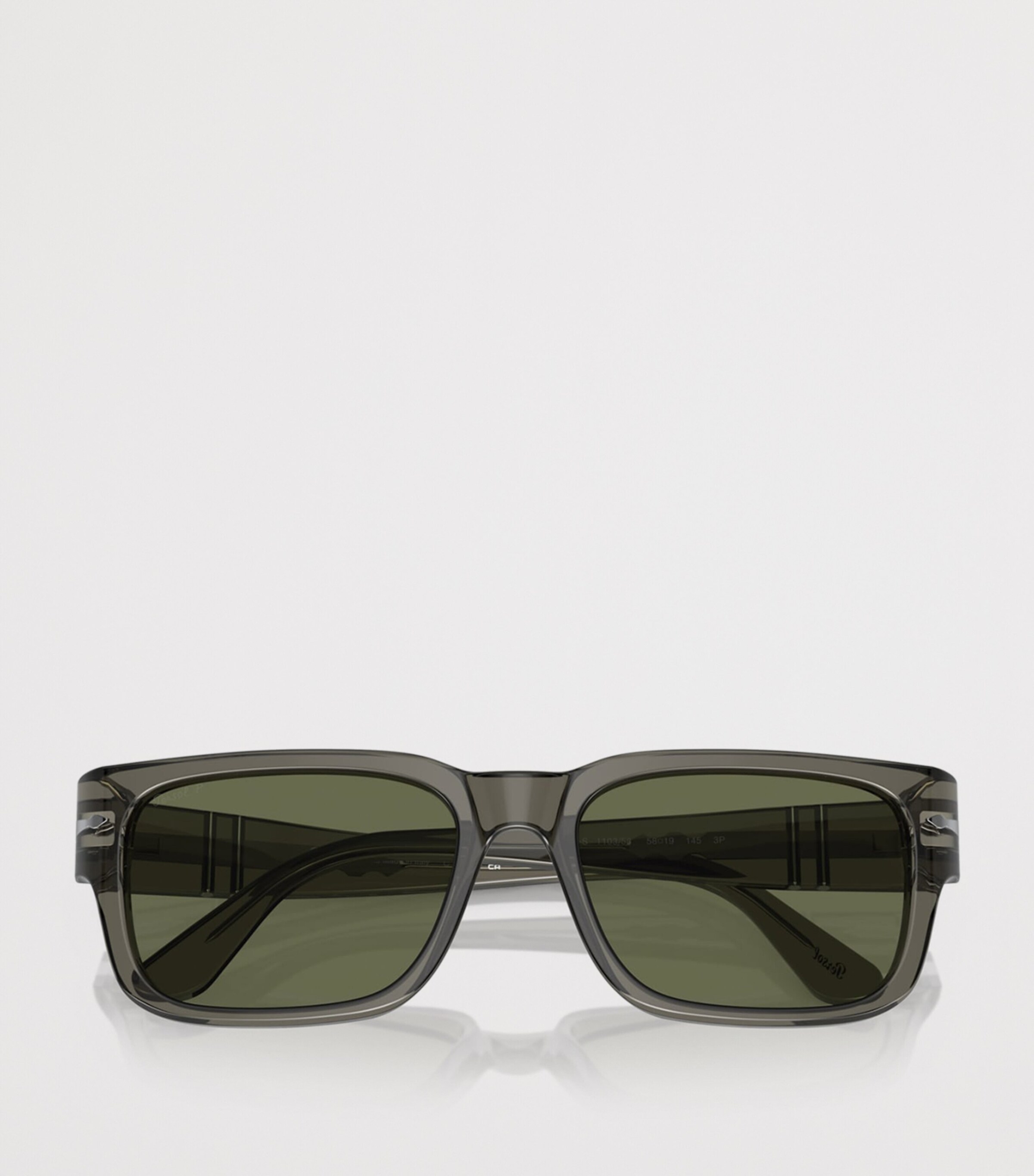 Persol Acetate Rectangle Sunglasses Grey Image 5