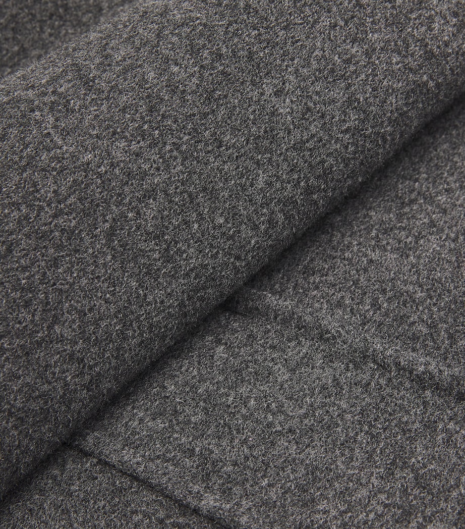 Weekend Max Mara Womens Wool-Blend Overcoat Dark Grey Image 5