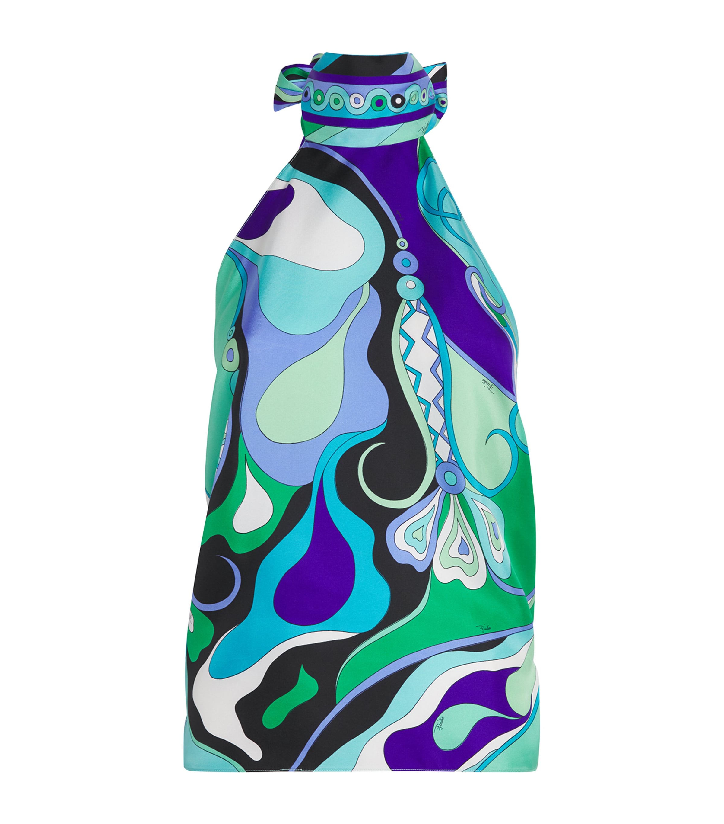 Pucci Silk Halterneck Top