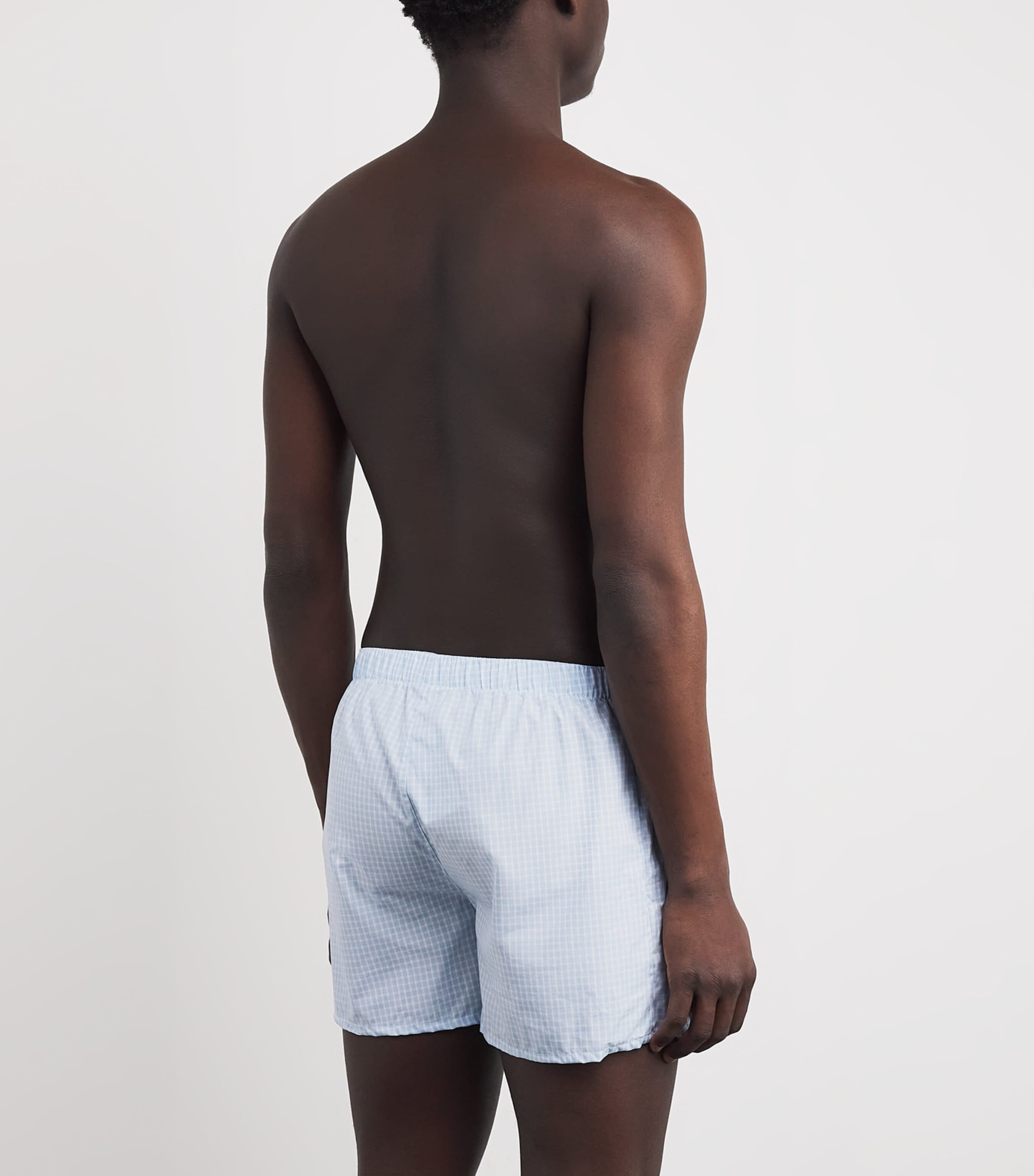 Cotton Woven Boxer Shorts 2093 SMALL VICHY Image 3