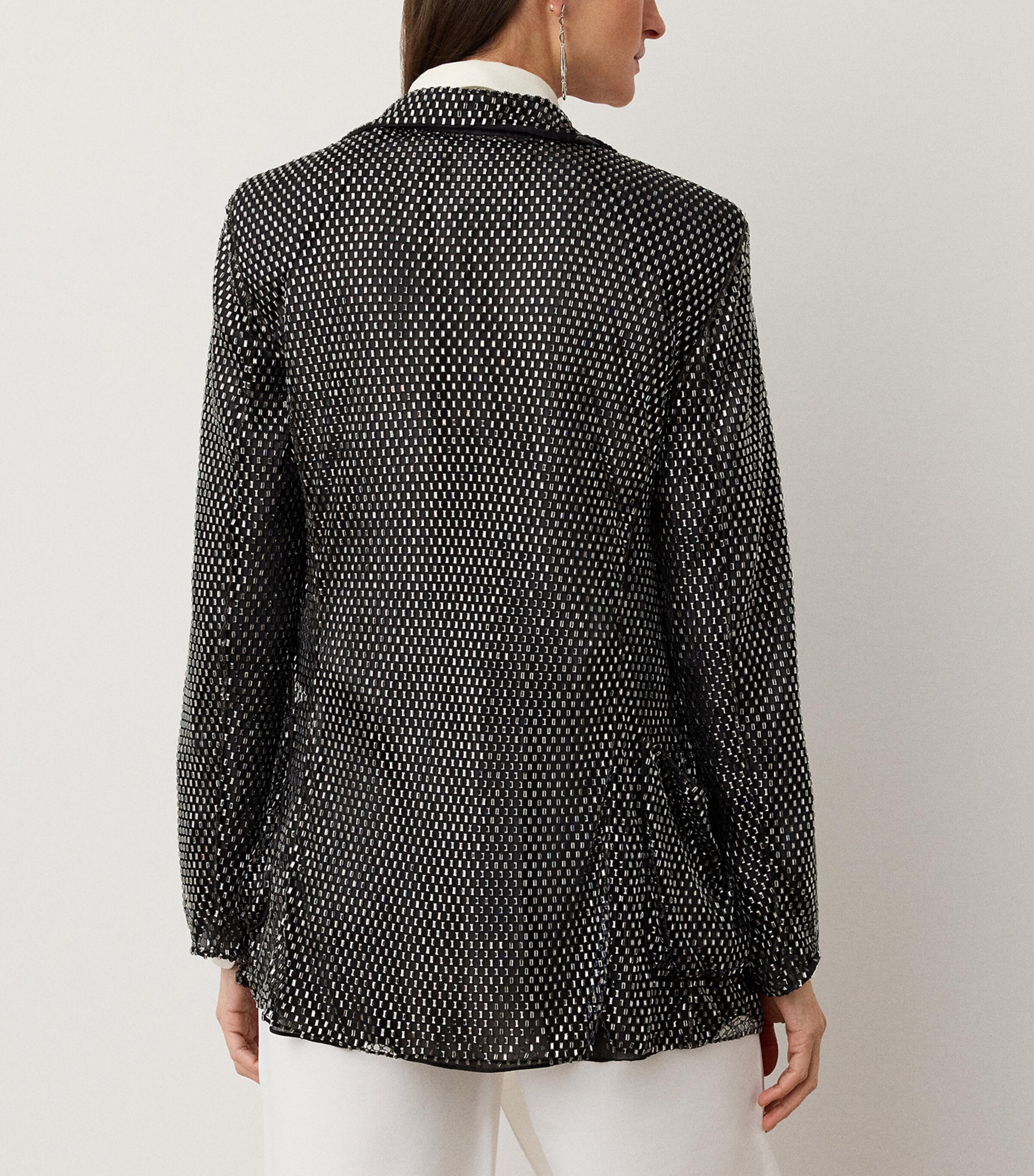 Ralph Lauren Collection Womens Embellished Brynn Jacket Black Image 4