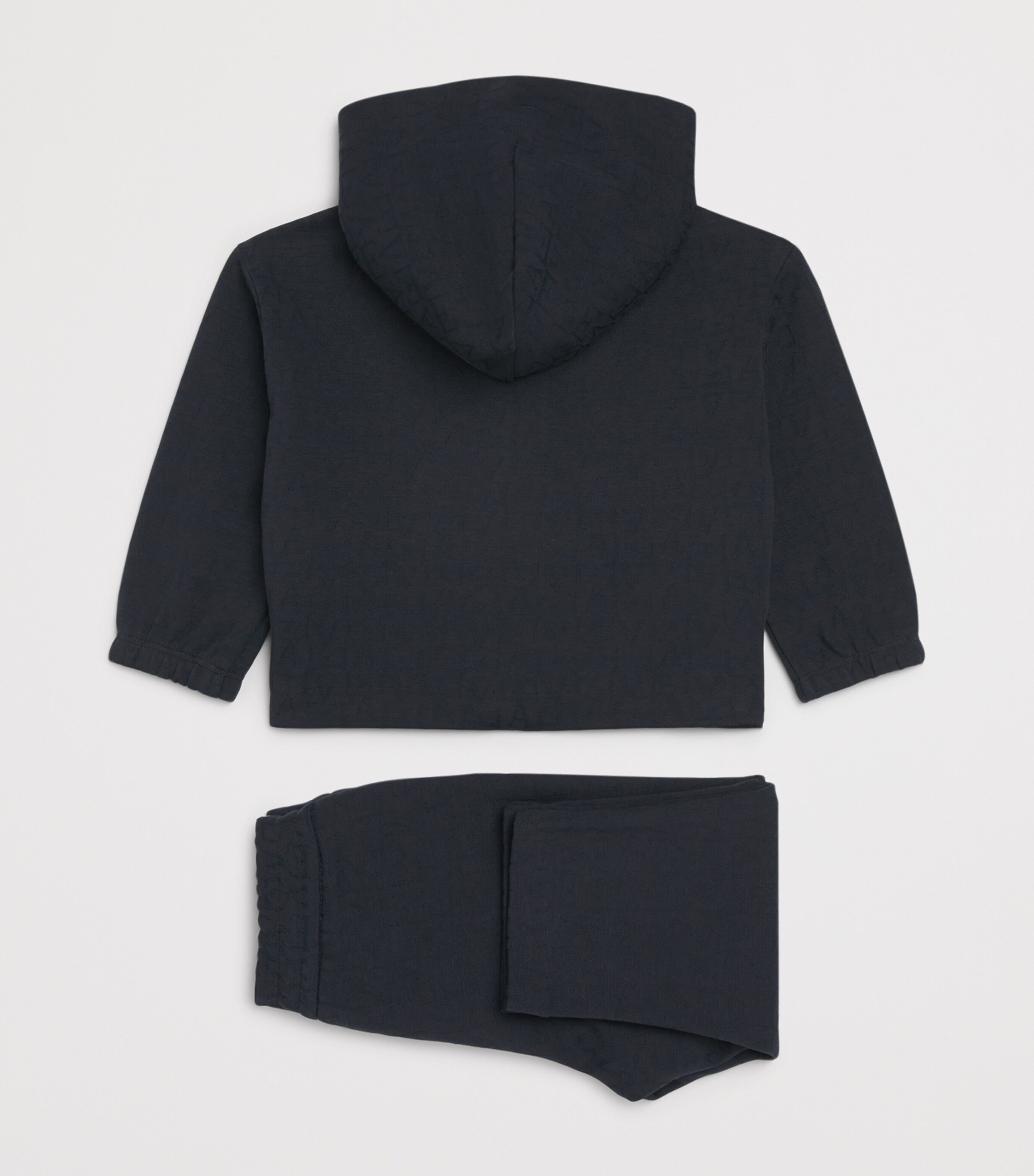 Emporio Armani Kids Logo Jacquard Tracksuit (6-36 Months) Iconico Blu Ea Image 2