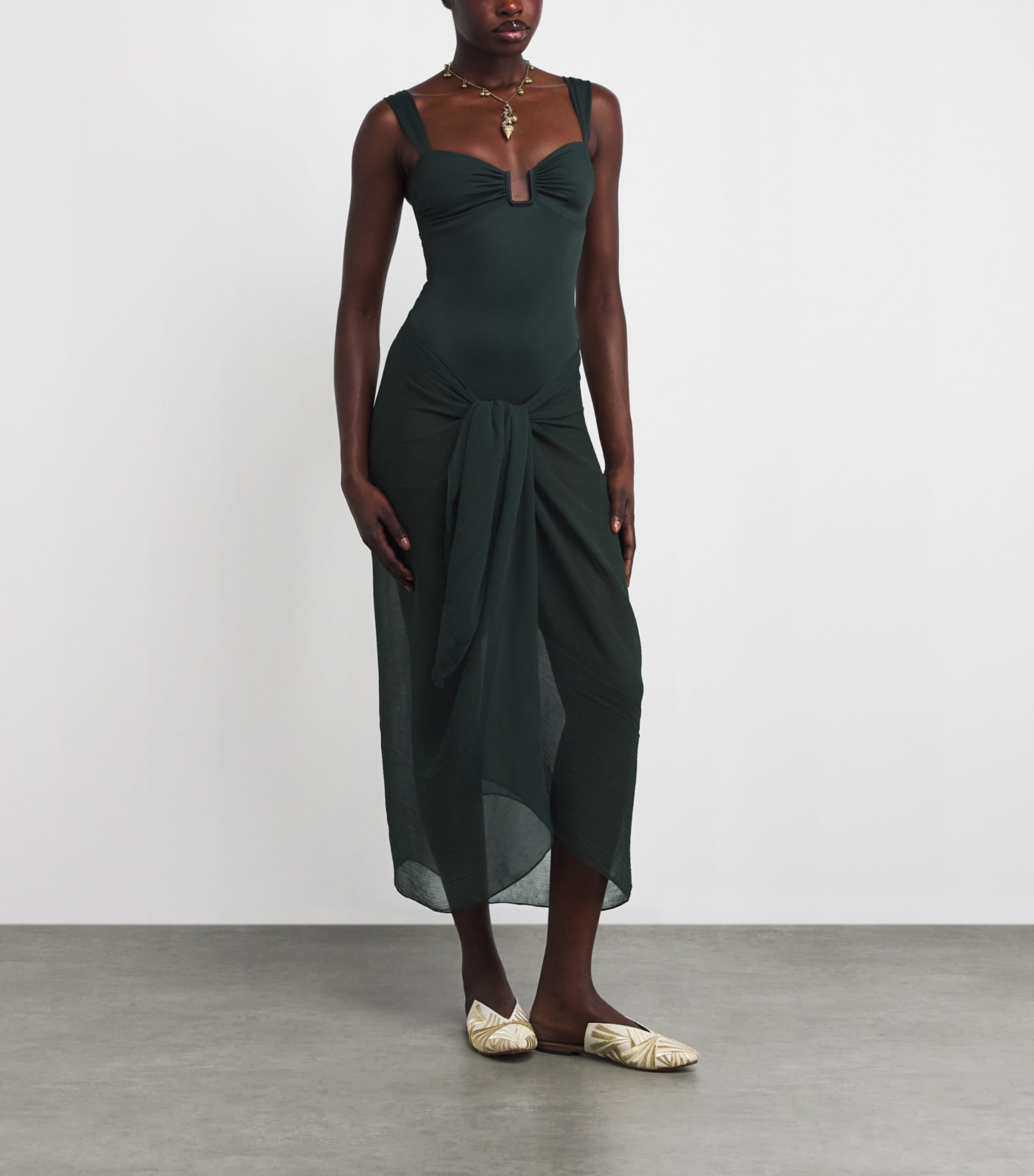 Santorini Sarong IVY GREEN Image 2