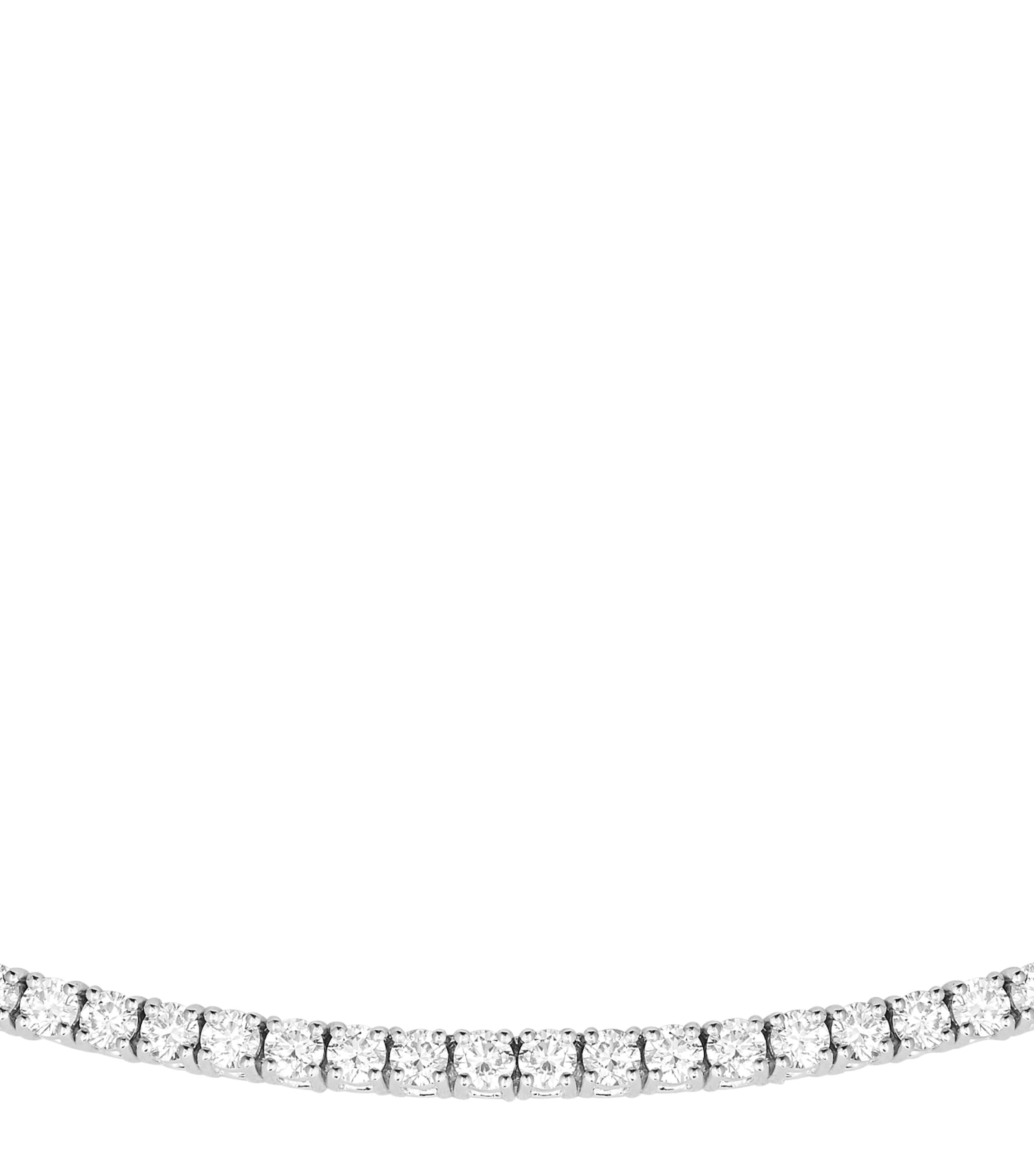 White Gold and Diamond Rivière Vendôme Necklace WHITE GOLD Image 4