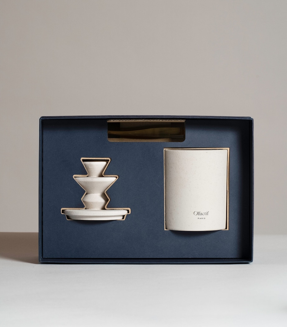 Olfactif Cancer Mint Tea Candle (240g) White Image 2