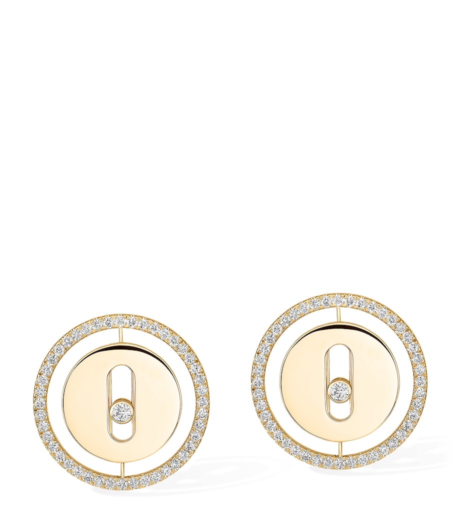Messika Lucky Move Yellow Gold and Diamond Stud Earrings (0.32ct) Yellow Gold Image 1