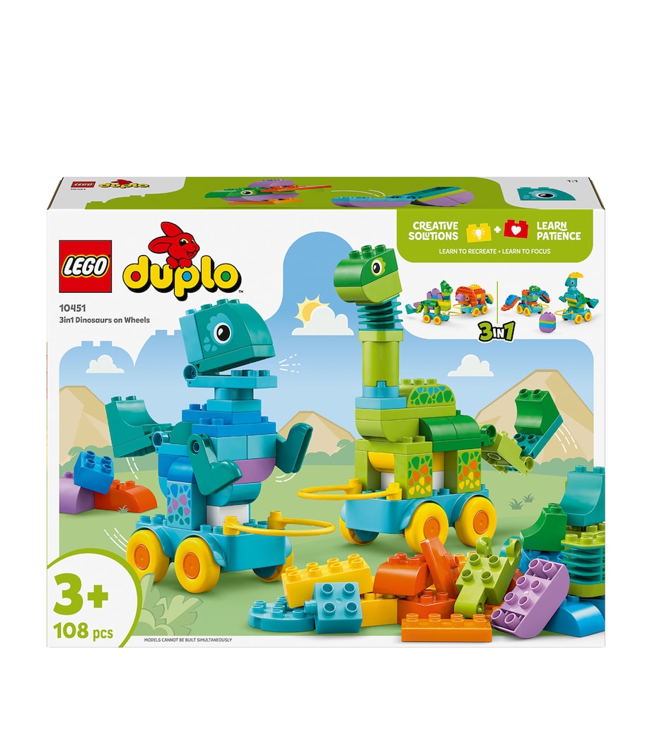 DUPLO 3-in-1 Dinosaurs on Wheels 10451 MULTI Image 3