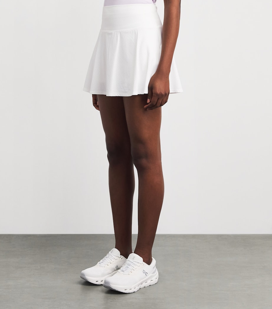 VUORI Womens Baseline Gingham Skirt White Image 4