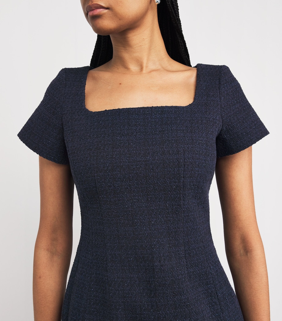 Tweed Mini Dress NAVY Image 4