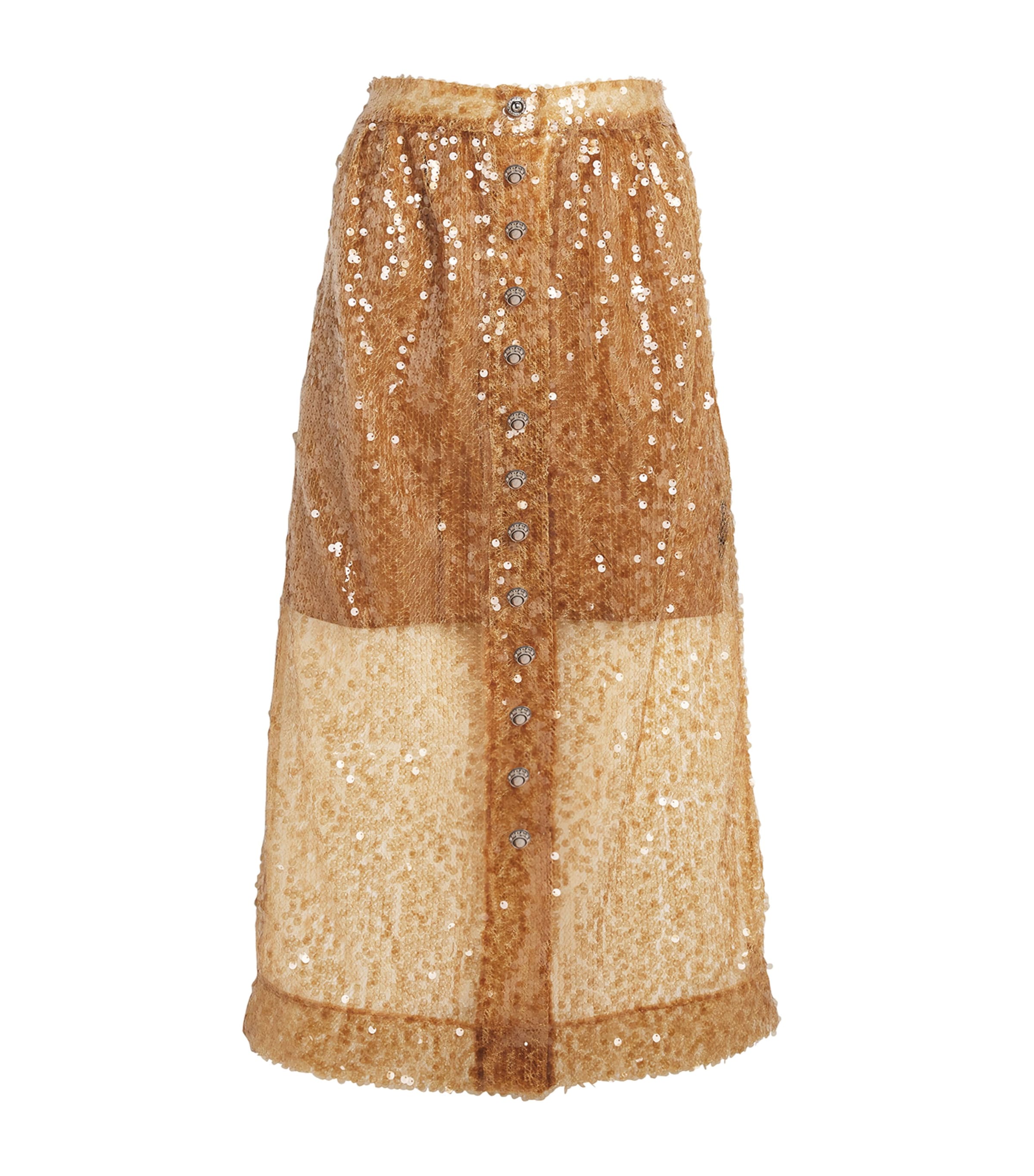 RABANNE SEQUIN MIDI SKIRT