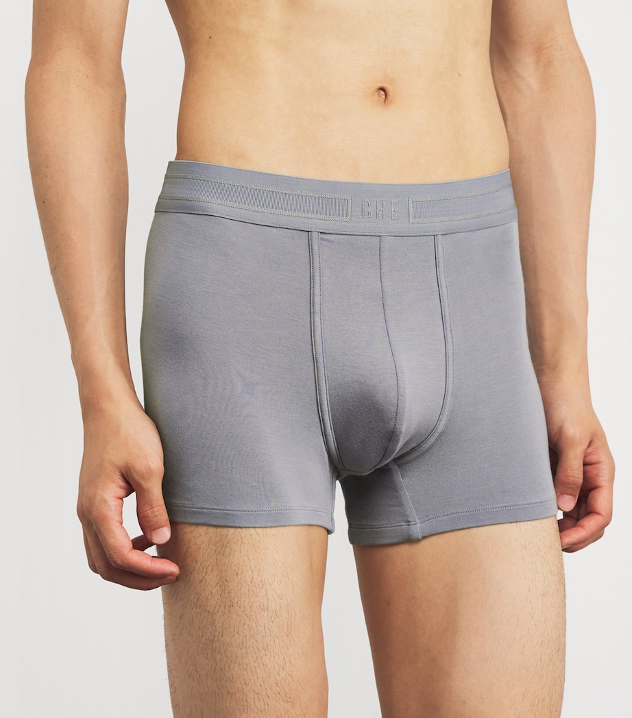 Logo-Waist Trunks (Pack of 3) STONE GREY Image 2