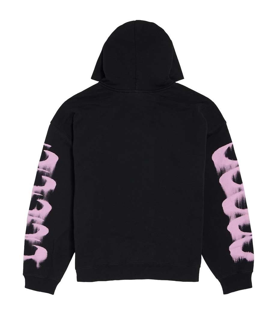 Balenciaga Mens Cotton Wet Brush Hoodie Image 2