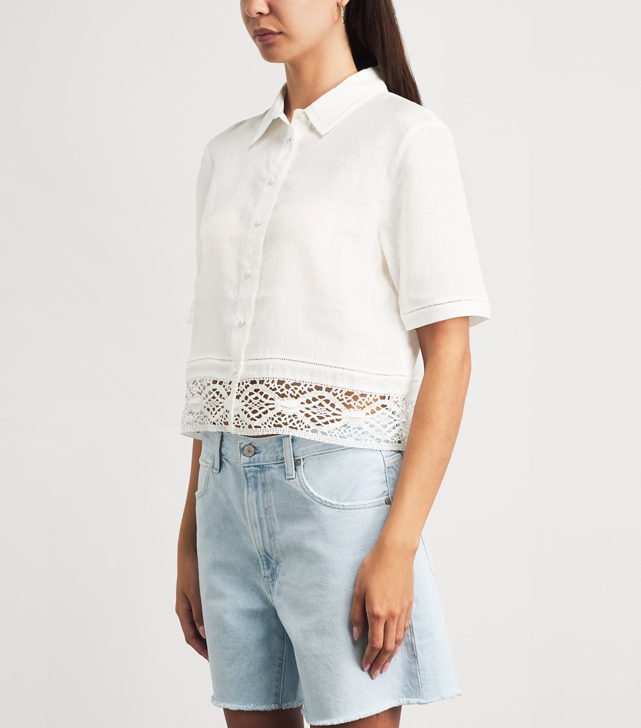 FRAME Womens The Heirloom Shirt White Image 4