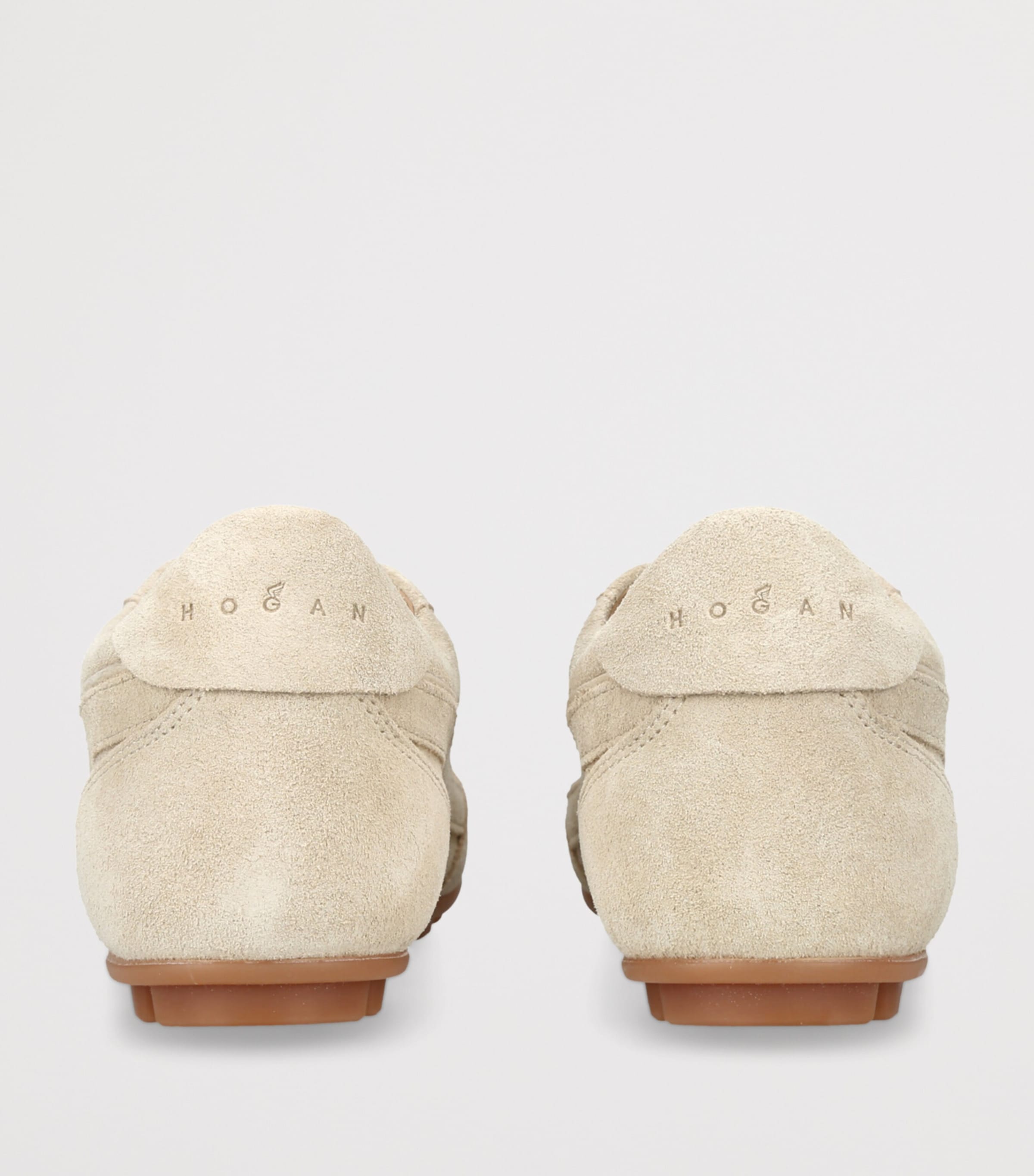 Hogan Suede Olympia Sneakers Mid Brown Image 2