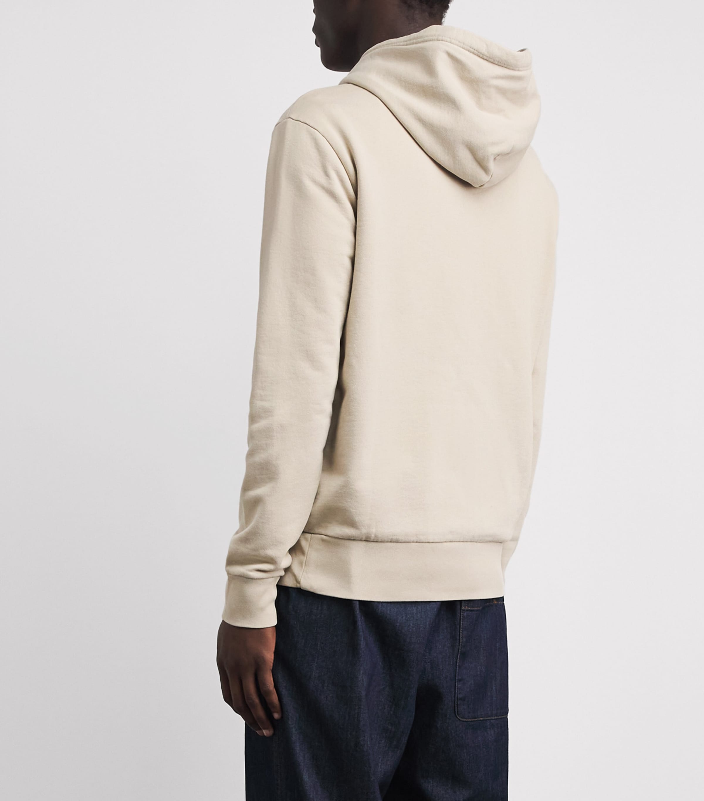 Polo Ralph Lauren Mens Cotton Loopback Fleece Polo Pony Hoodie Stoneware Grey Image 5