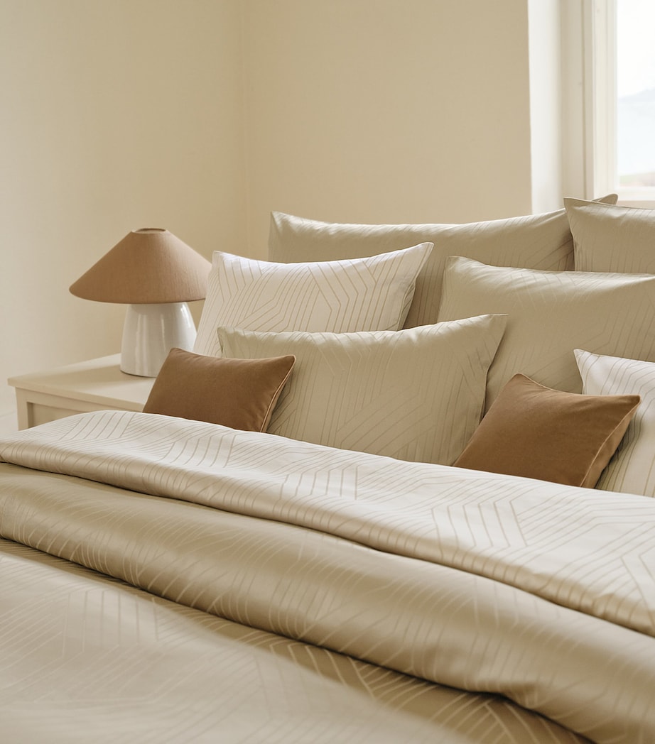 Schlossberg Geometric Ennio King Duvet Cover (220cm x 230cm) Beige Image 3