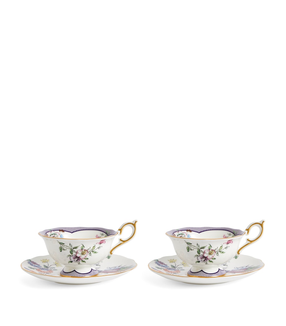 Wedgwood Set of 2 Fortune Teacups and Saucers (150ml) Image 4