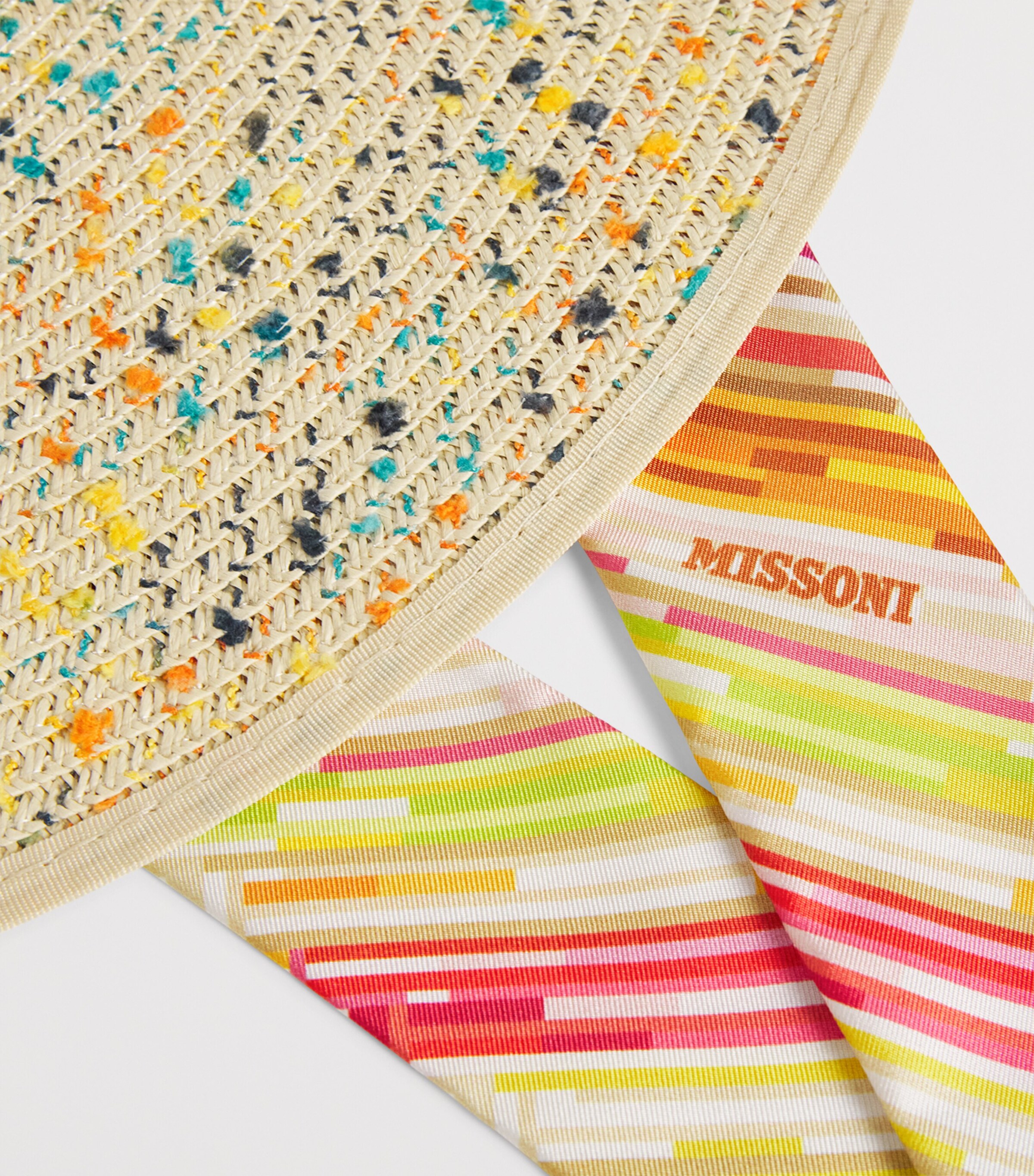 Missoni Silk-Trim Straw Hat Image 4