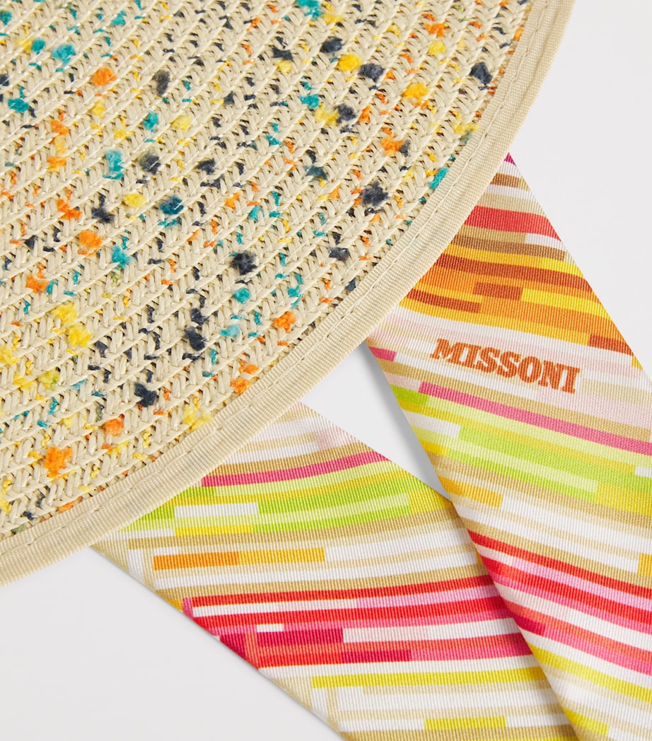 Missoni Silk-Trim Straw Hat Image 4