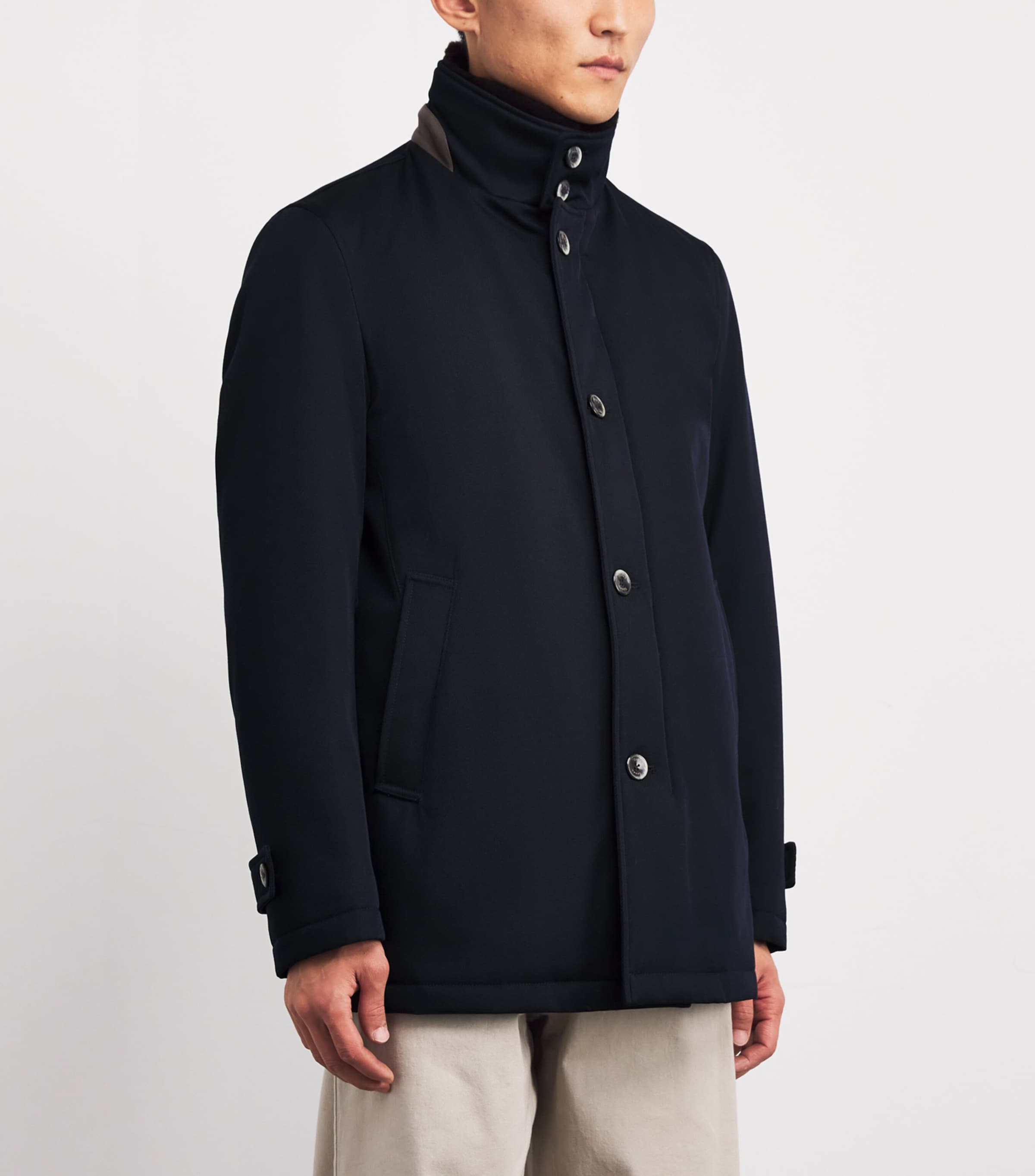 Wool Car Coat 9200 BLUE Image 3