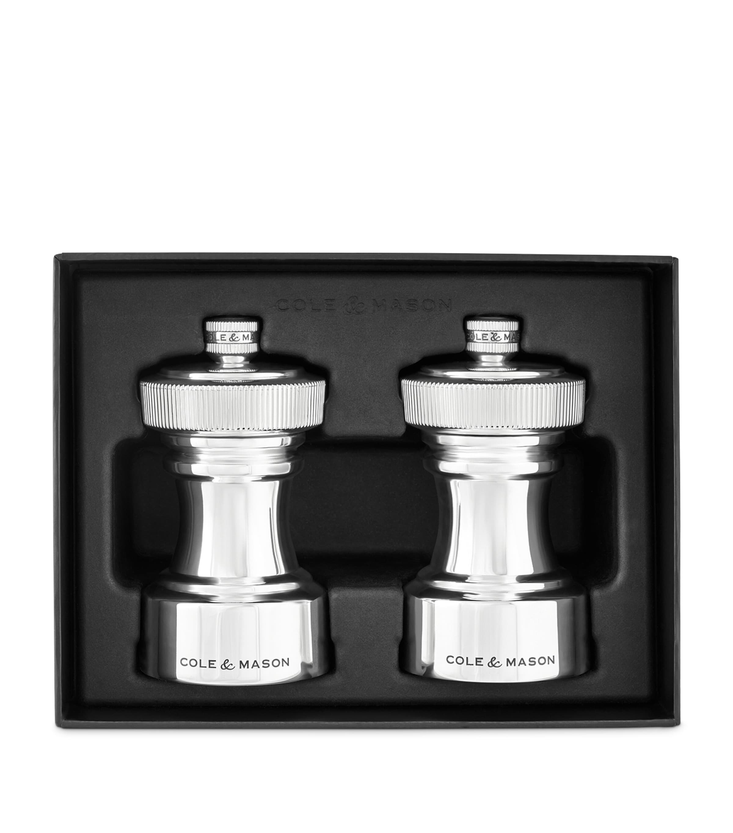 Silver-Plated Hoxton Salt and Pepper Mills Gift Set SILVER Image 2
