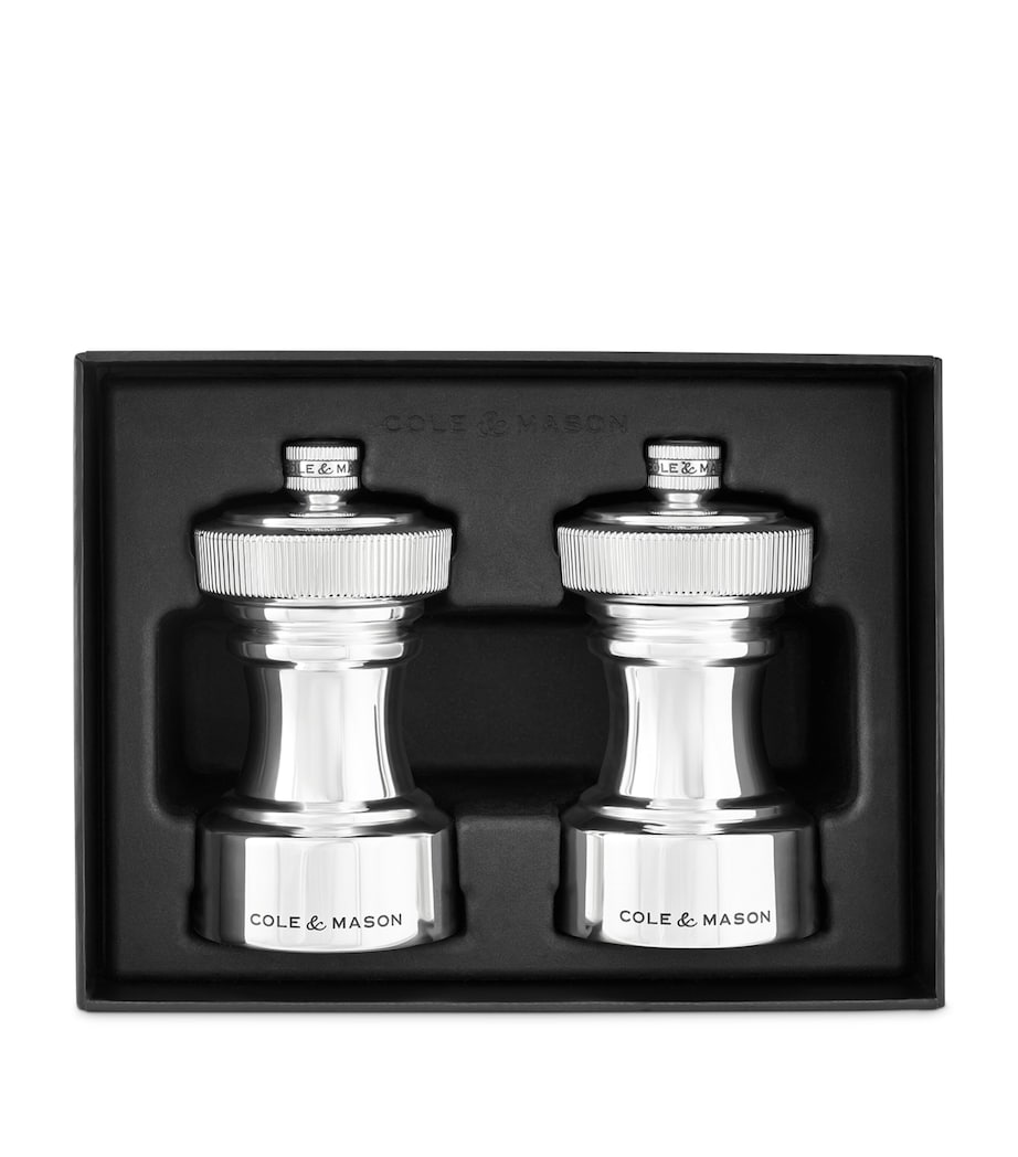 Silver-Plated Hoxton Salt and Pepper Mills Gift Set SILVER Image 2
