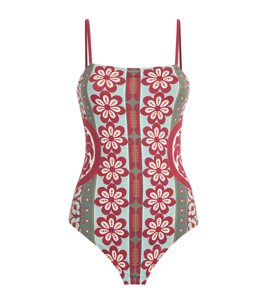 Reversible Printed Elle Swimsuit OR04 PAGODA PLAC�E Image 1