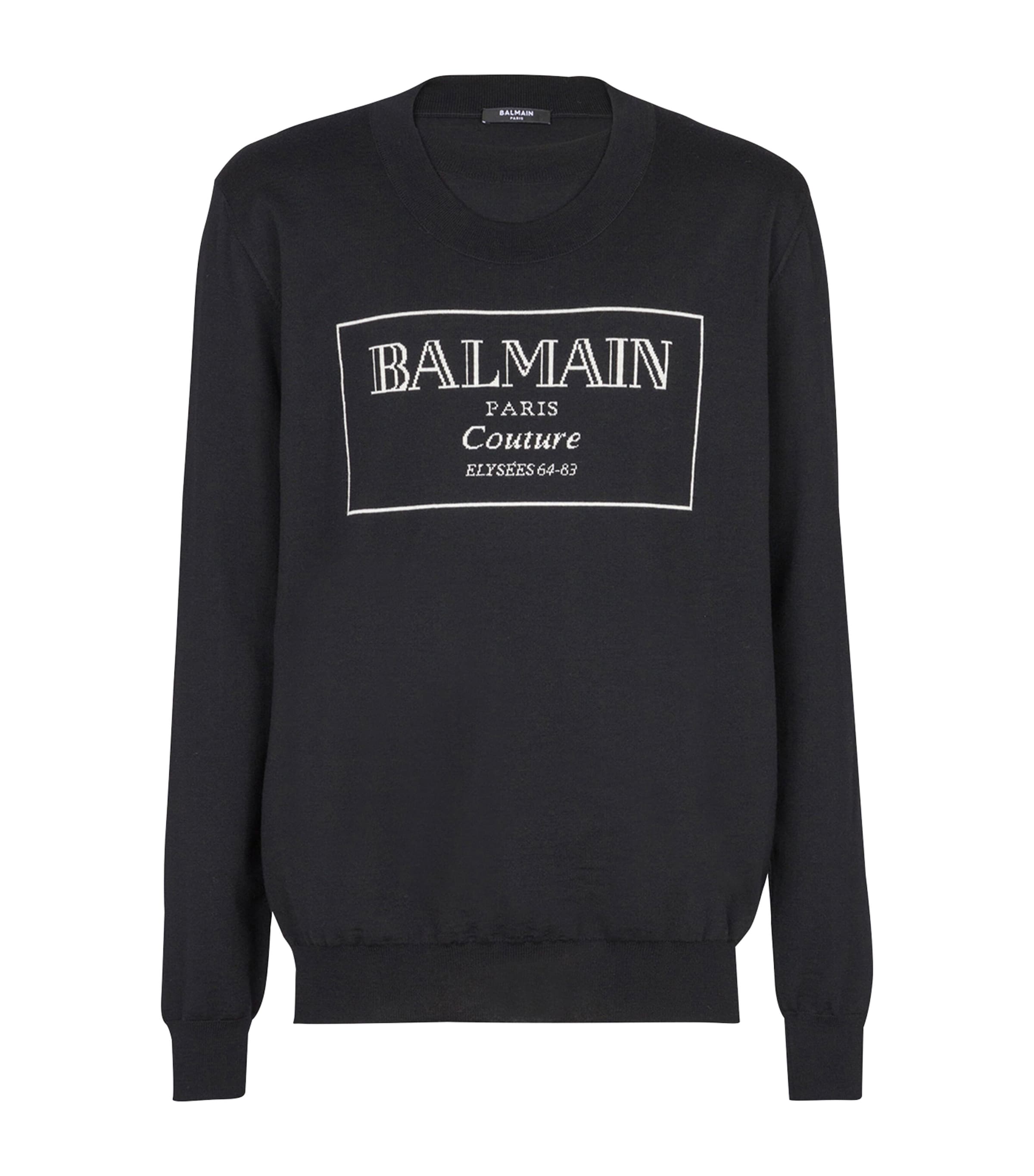Wool Logo Sweater EAB NOIR/BLANC Image 1