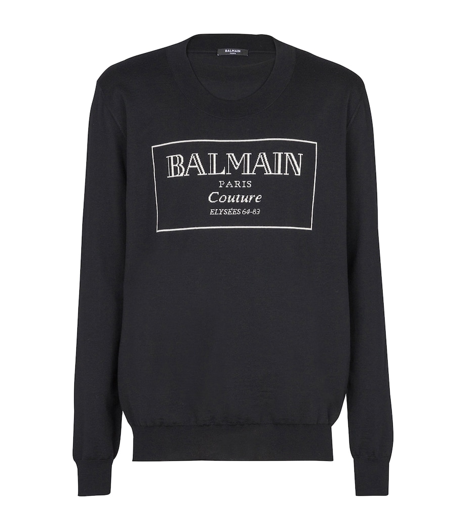 Wool Logo Sweater EAB NOIR/BLANC Image 1