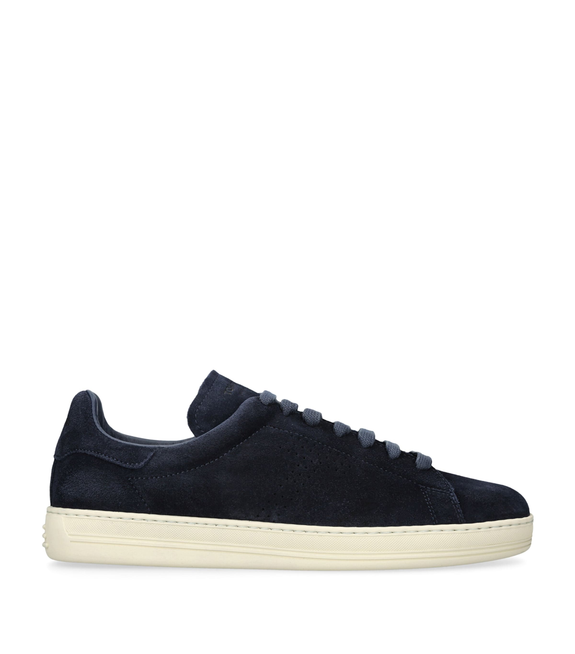 Tom Ford Suede Warwick Sneakers In Navy