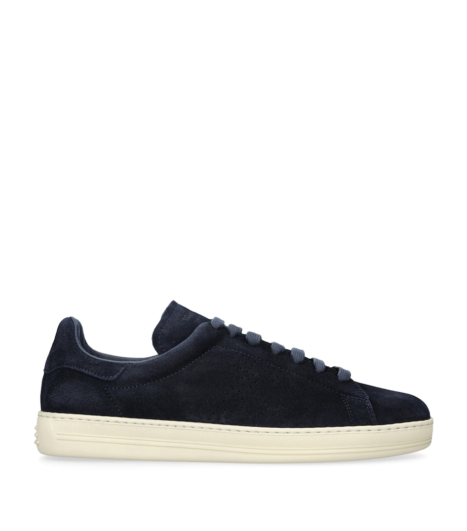 TOM FORD Suede Warwick Sneakers Navy Image 1