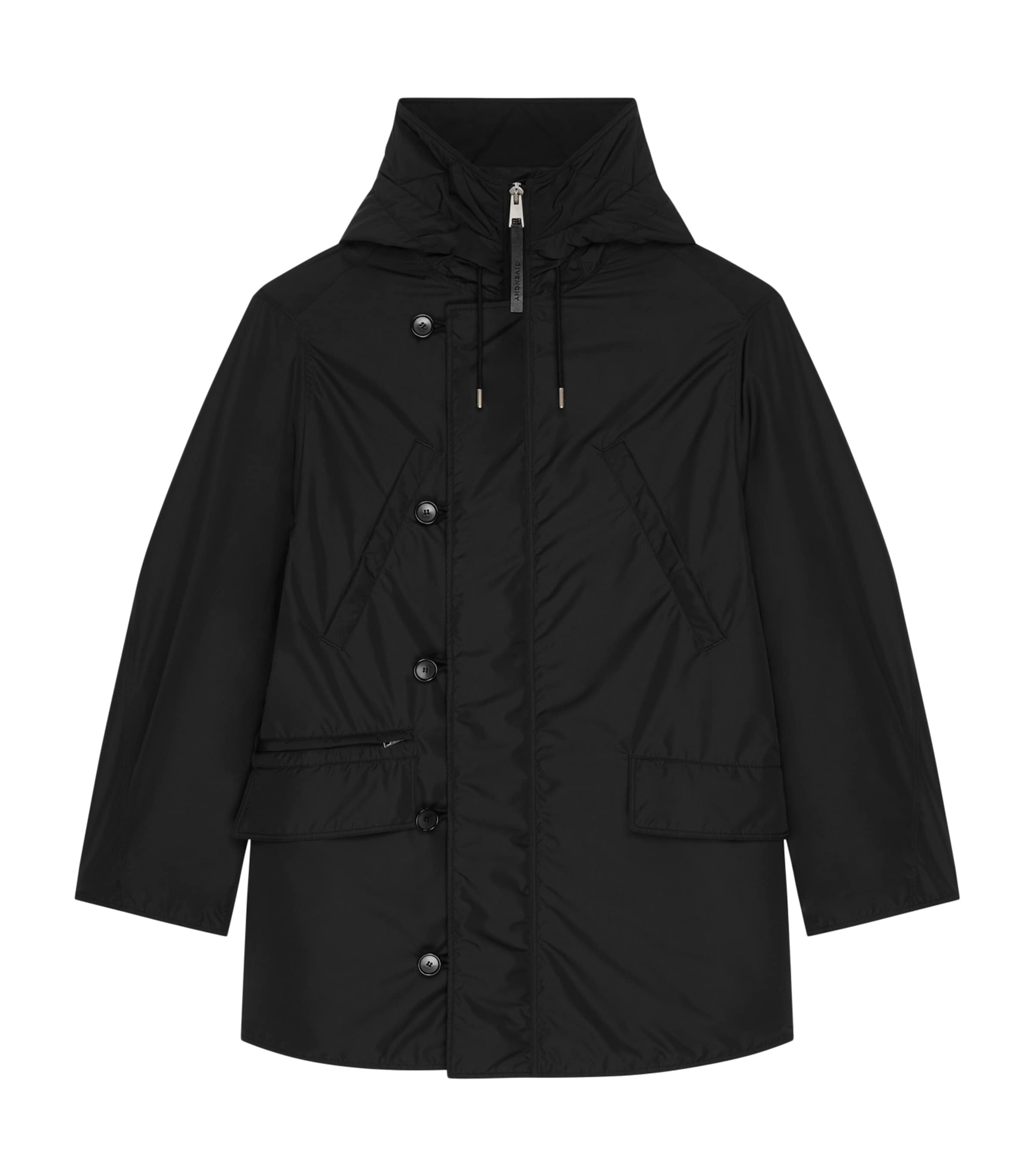 Formal Parka Coat BLACK Image 1