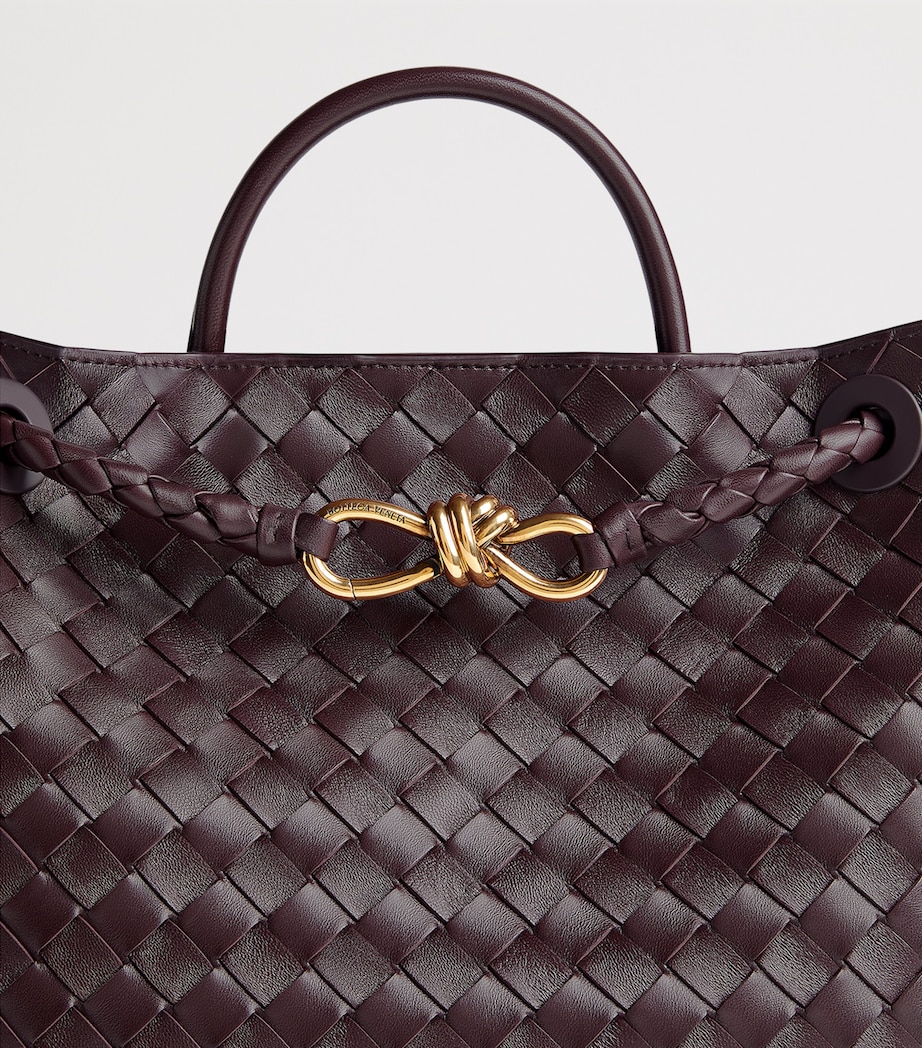 Small Intrecciato Leather Andiamo Top-Handle Bag 2265 Image 7