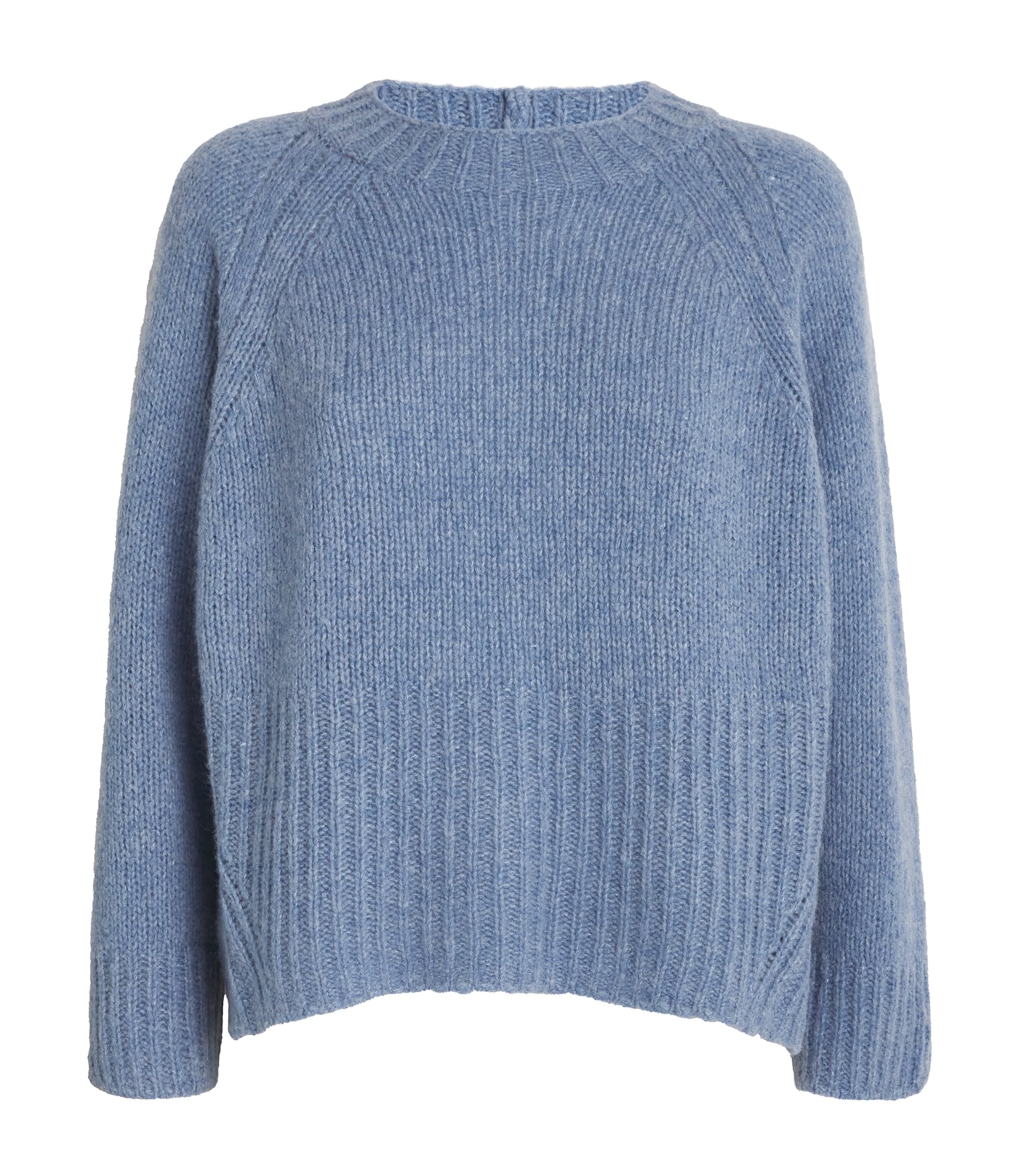 Shop Max & Co Cashmere-blend Sweater In Blue