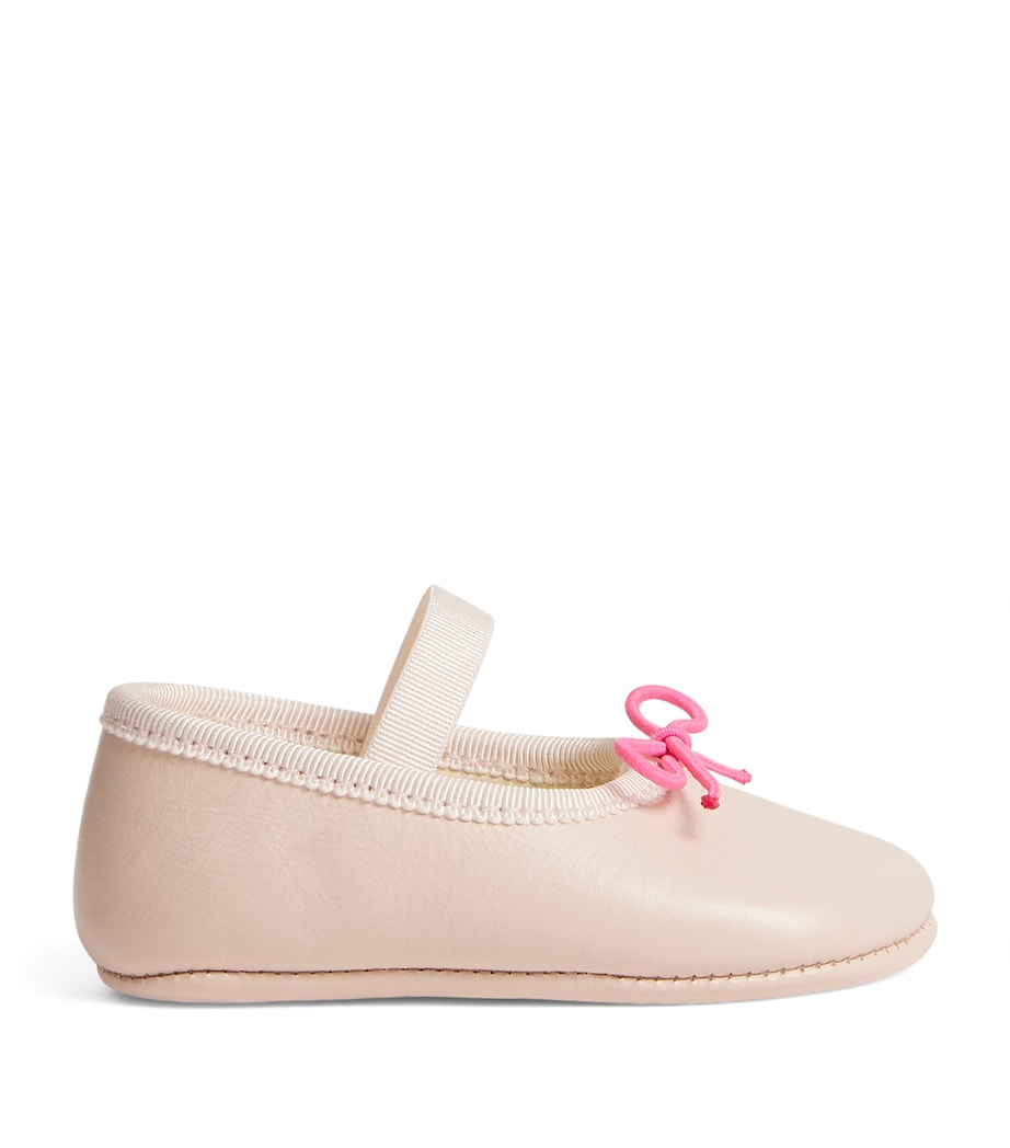 Bonpoint Leather Ballet Flats Rose Poudre Image 1