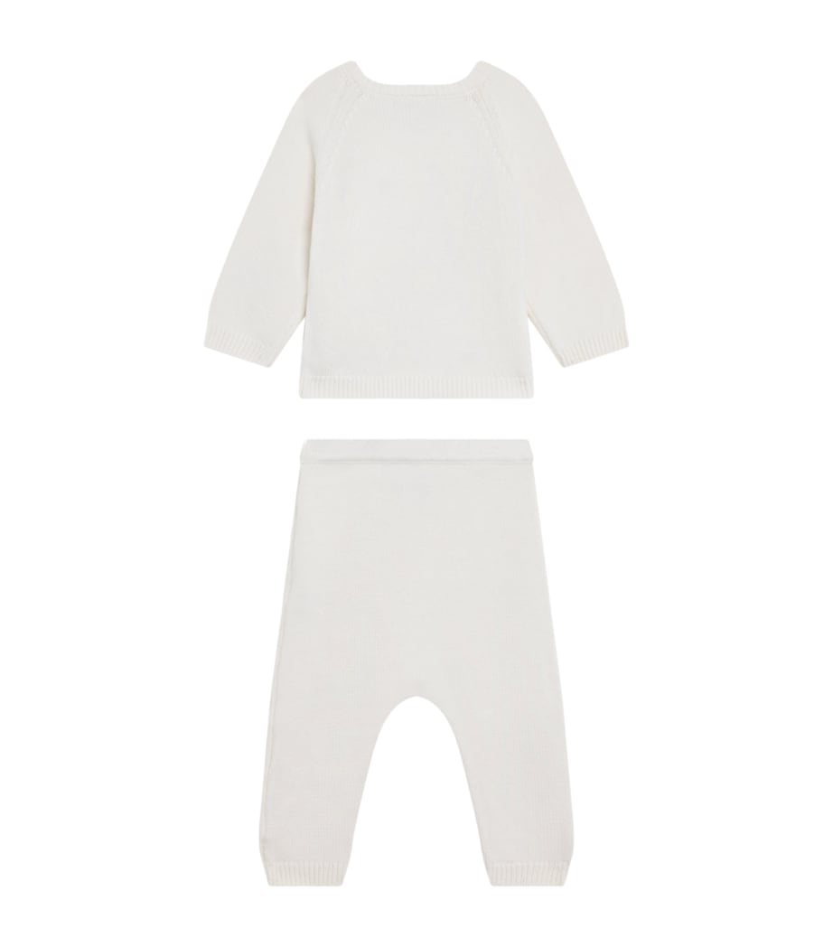 Petit Bateau Knitted Top and Trousers Set (Newborn-18 Months) Image 3