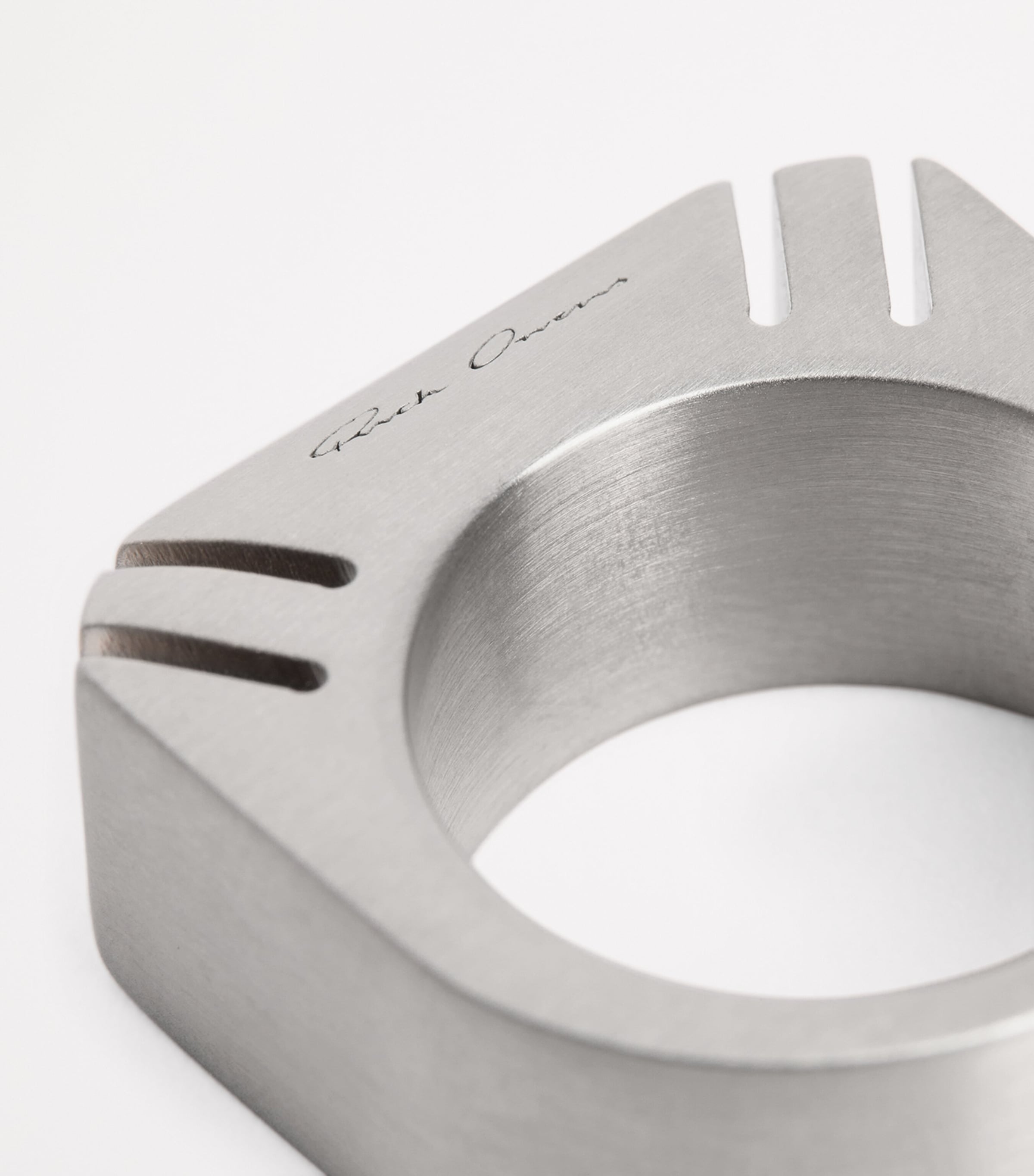 Rick Owens Cut Bevelled Ring | Harrods US
