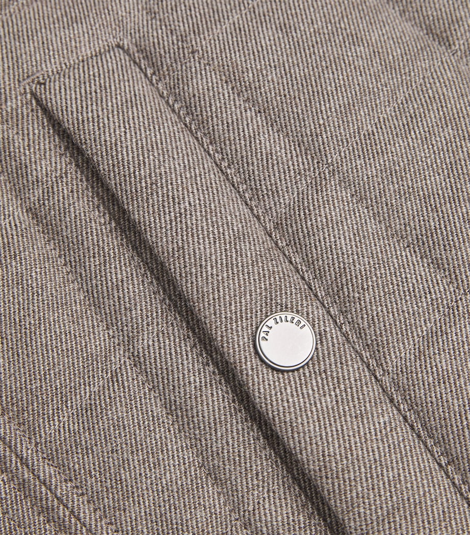 Quilted Reversible Gilet 40 BROWN Image 5