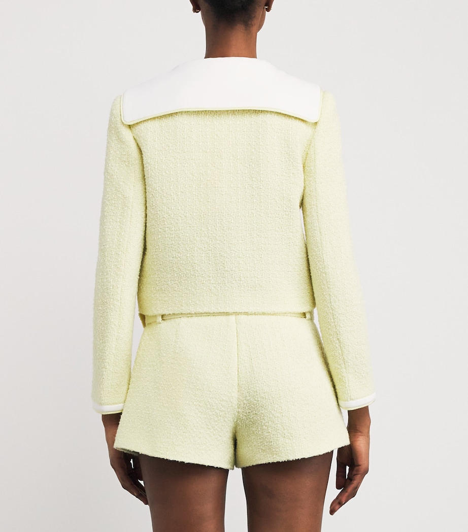 Boucle Contrast-Collar Jacket YELLOW Image 4